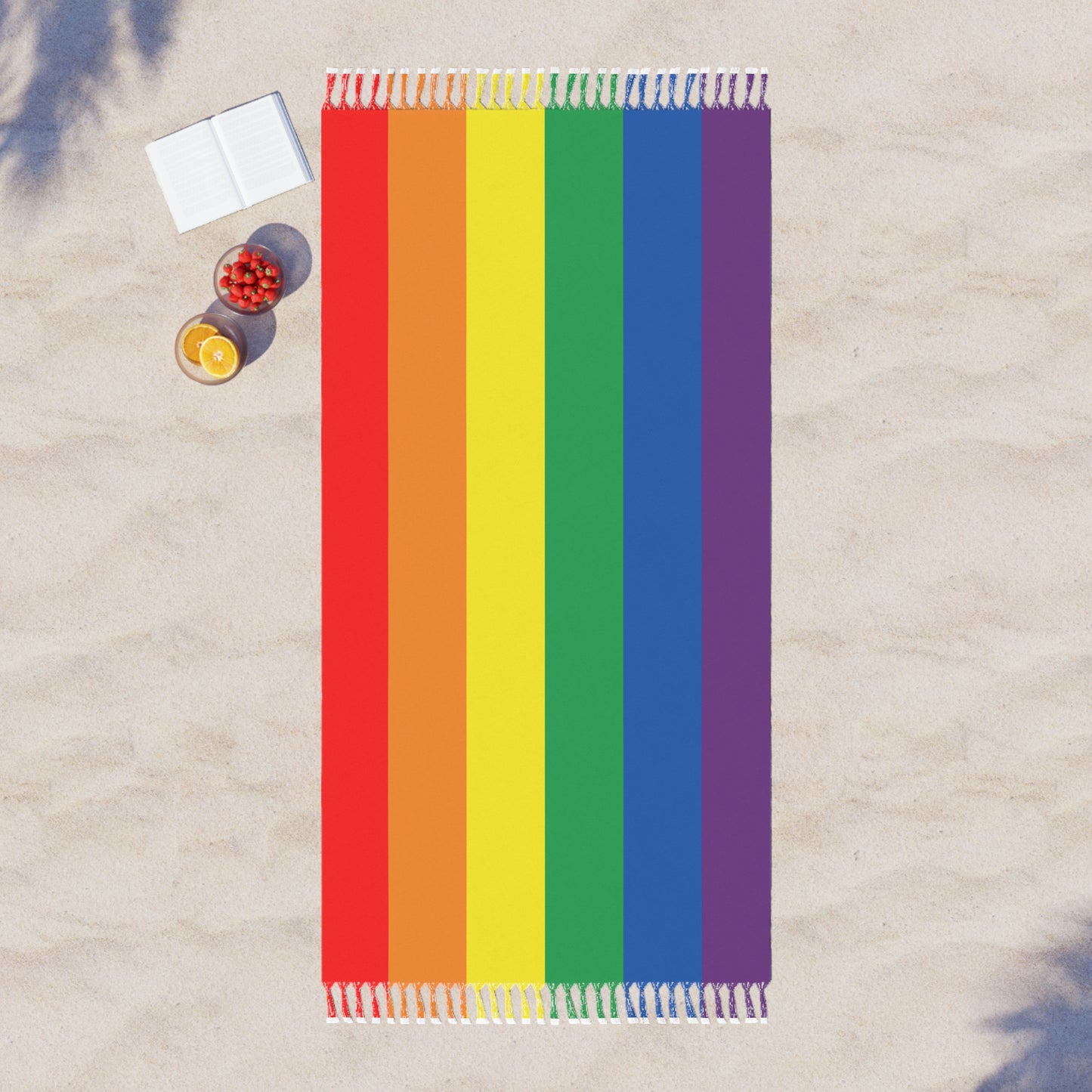 Rainbow Pride Boho Beach Cloth LGBTQ Pride Rainbow Beach Blanket Gay Pride Picnic Blanket Rainbow Striped Beach Blanket Lesbian Pride Blanket Rainbow Stripes