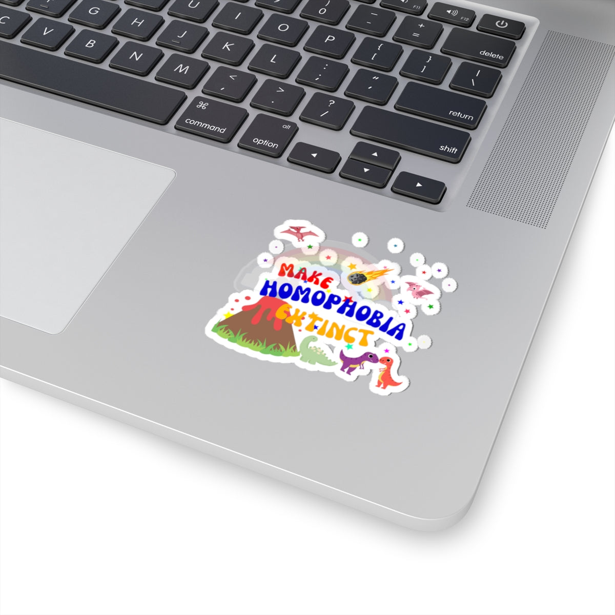 LGBTQ+ Pride Sticker – "Make Homophobia Extinct" Vinyl Decal for Laptops & Journals