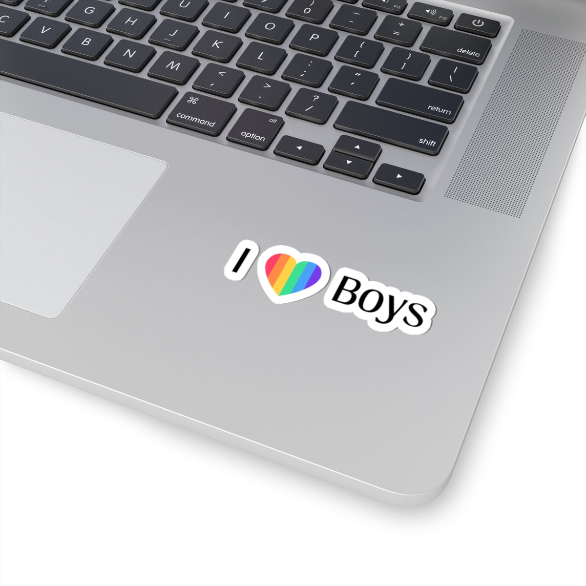 I love boys pride sticker LGBTQ Pride Rainbow Heart stickers
