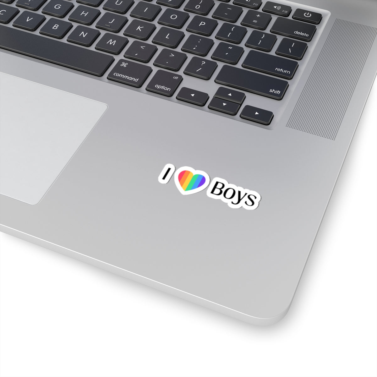 I love boys pride sticker LGBTQ Pride Rainbow Heart stickers
