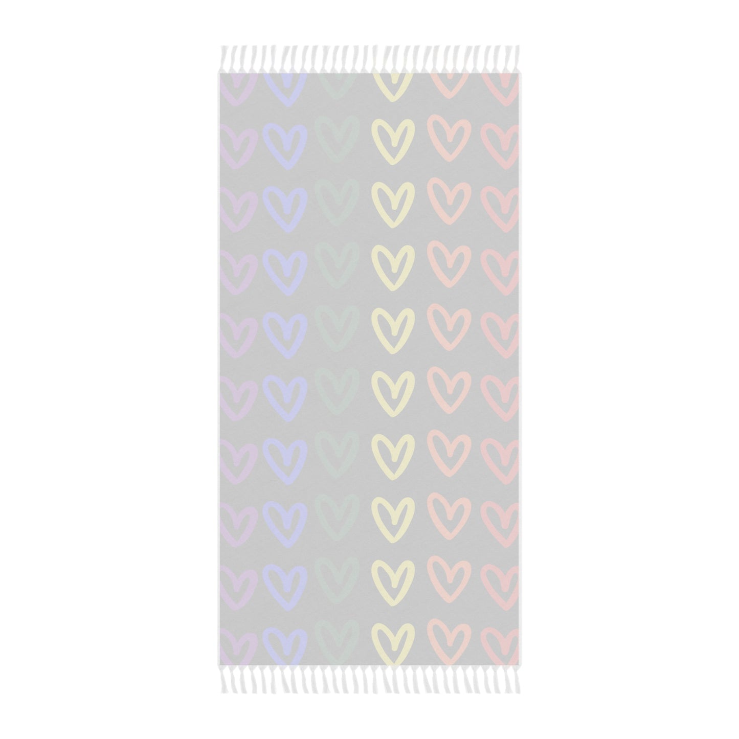 Rainbow Hearts LGBTQ Pride Boho Beach Cloth Gay Pride Beach Blanket Rainbow Hearts Blanket Beach Gay Pride Rainbow Hearts Blanket Beach Pride