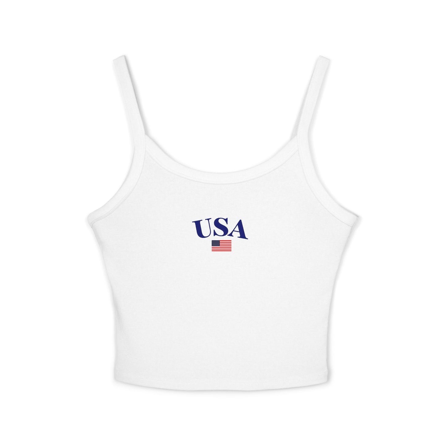 Fourth of July USA Graphic Spaghetti Strap Tank Top - Summer Classic for Casual Style