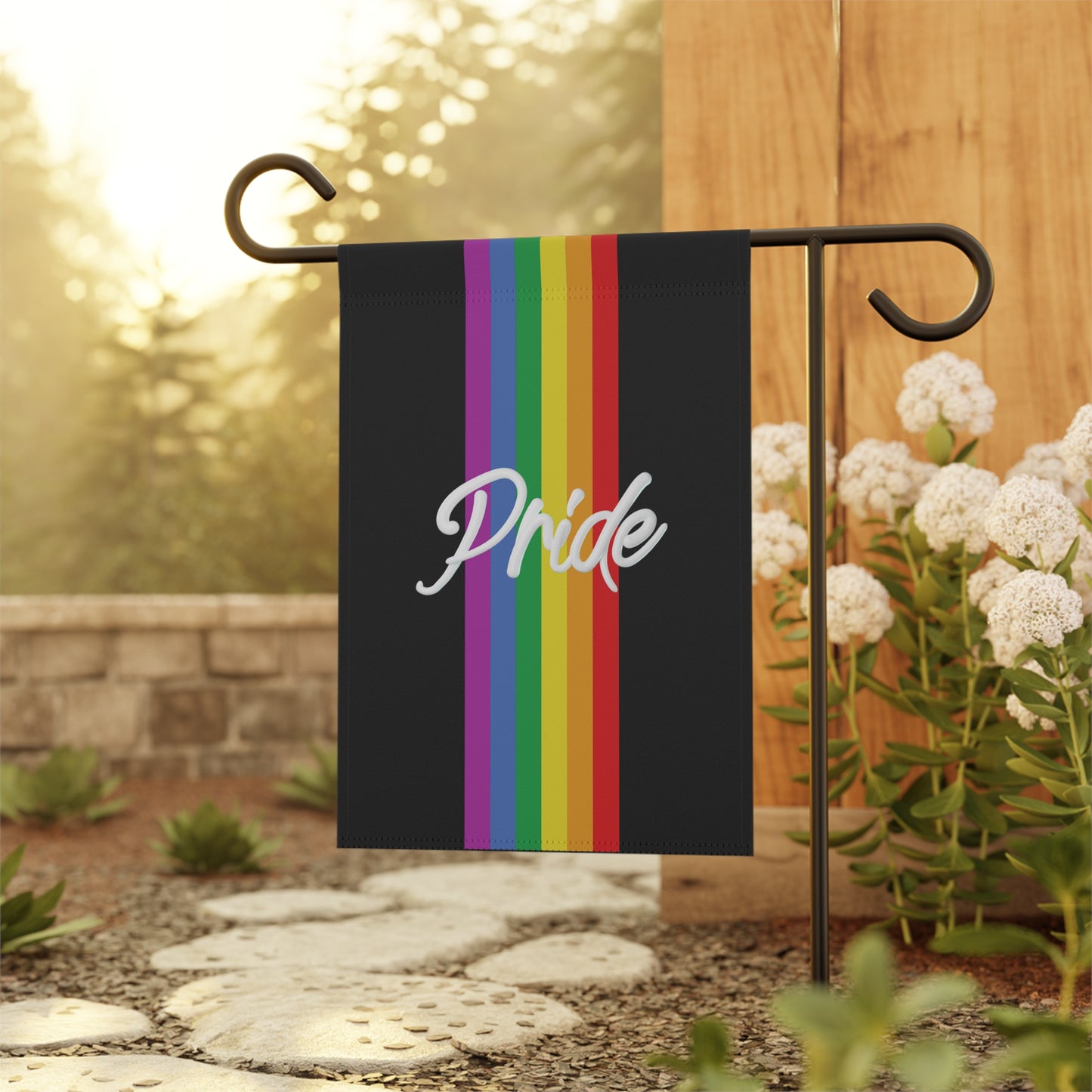 Rainbow Pride Flag LGBTQ Home and Garden Banner Pride Black Flag gay pride rainbow flag lesbian pride banner flag home and garden lgbtq pride rainbow flag