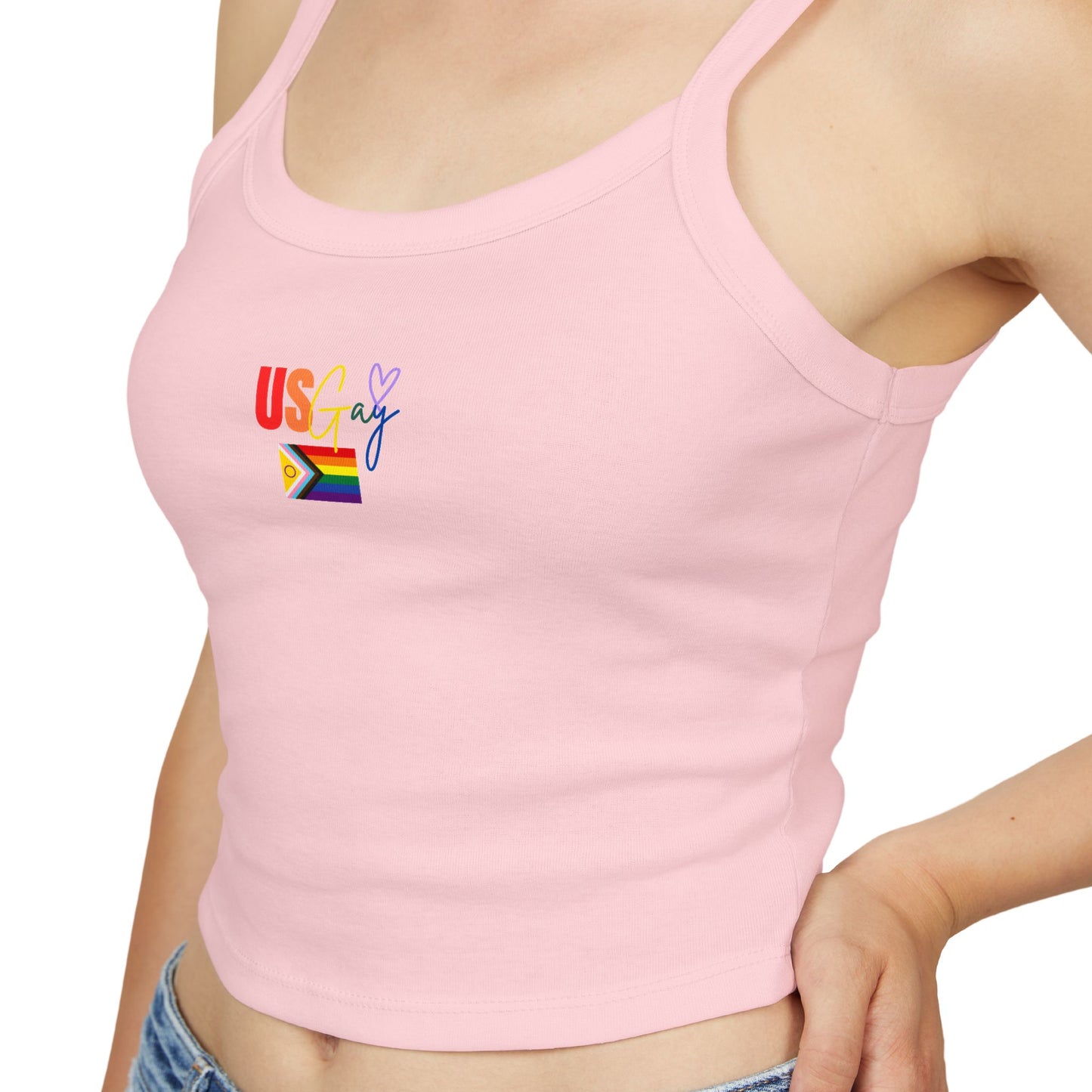 Bold & Brazen Pride Spaghetti Strap Tank – LGBTQ+ Festival Fashion, Colorful & Playful Summer Style