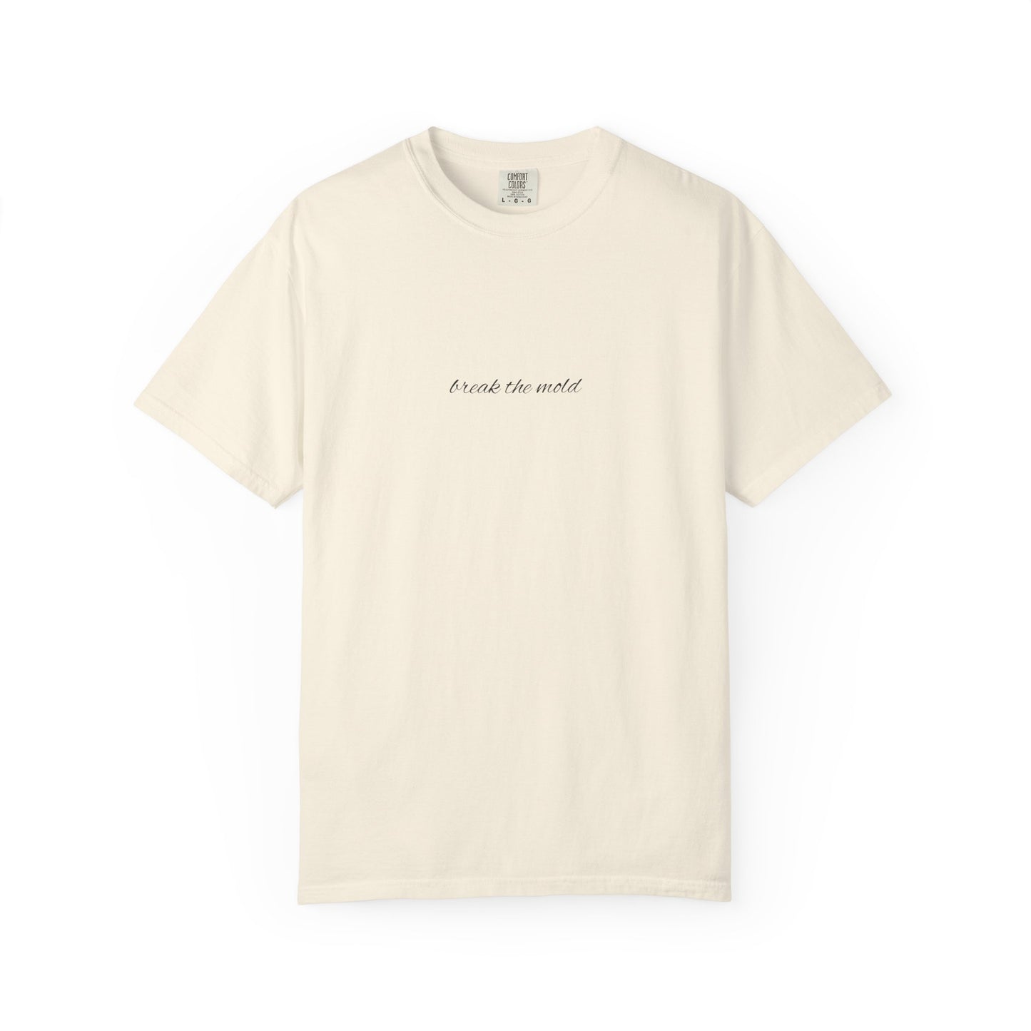 Garment-Dyed T-Shirt with Motivational Text, Casual Wear, Gift for Friends, Unisex Graphic Tee, Everyday Comfort