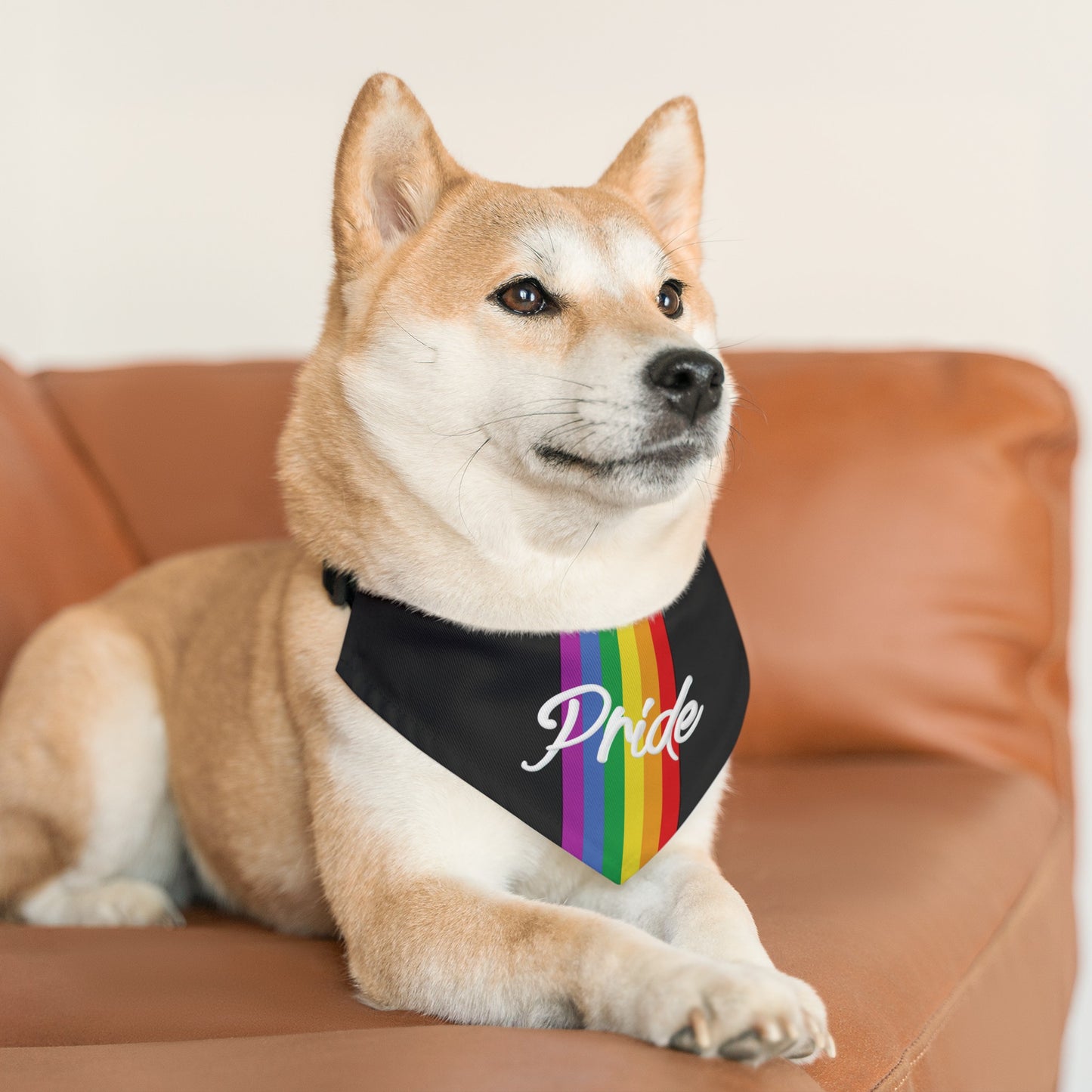 Rainbow Pride Dog Bandana Cute Gay Pride Pet Bandana Rainbow Pride LGBTQ Pride Month Apparel Dog Bandana Pride Rainbow Lesbian Pride Pet Bandana Rainbow