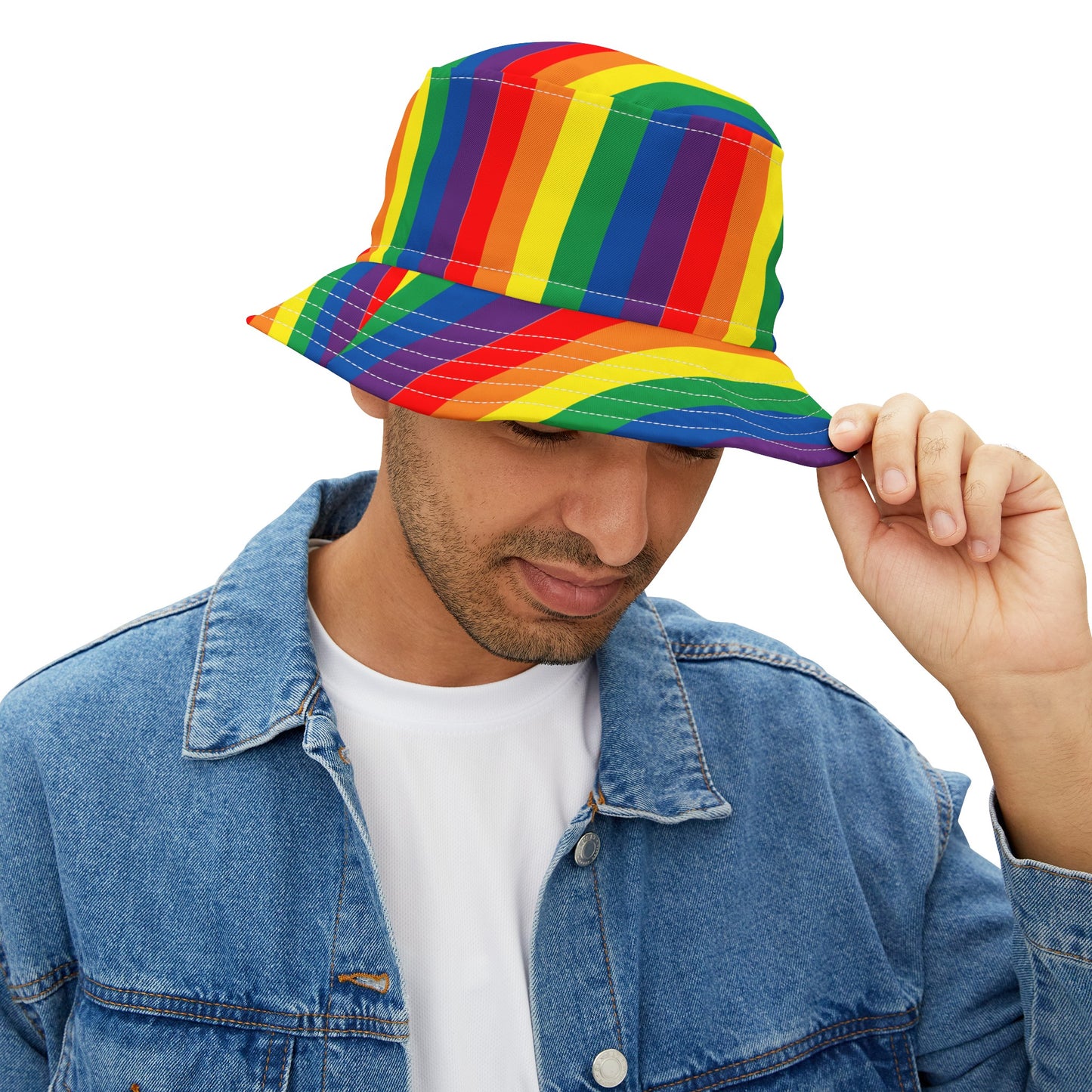 Rainbow Bucket Hat LGBTQ Pride Bucket Hat Rainbow Gay Pride Rainbow Bucket Hat Lesbian Rainbow Pride Bucket Hat Rainbow Hat Gay Pride LGBTQ Pride