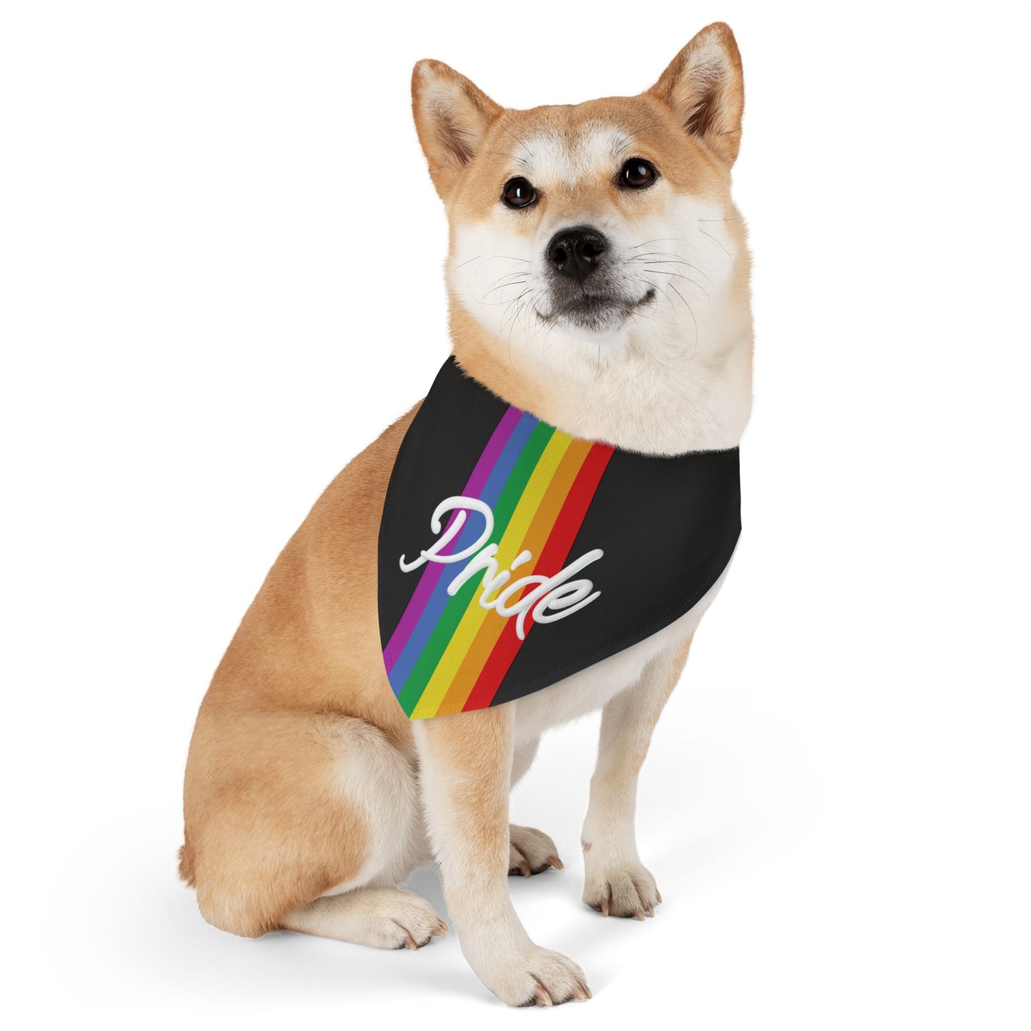 Rainbow Pride Dog Bandana Cute Gay Pride Pet Bandana Rainbow Pride LGBTQ Pride Month Apparel Dog Bandana Pride Rainbow Lesbian Pride Pet Bandana Rainbow