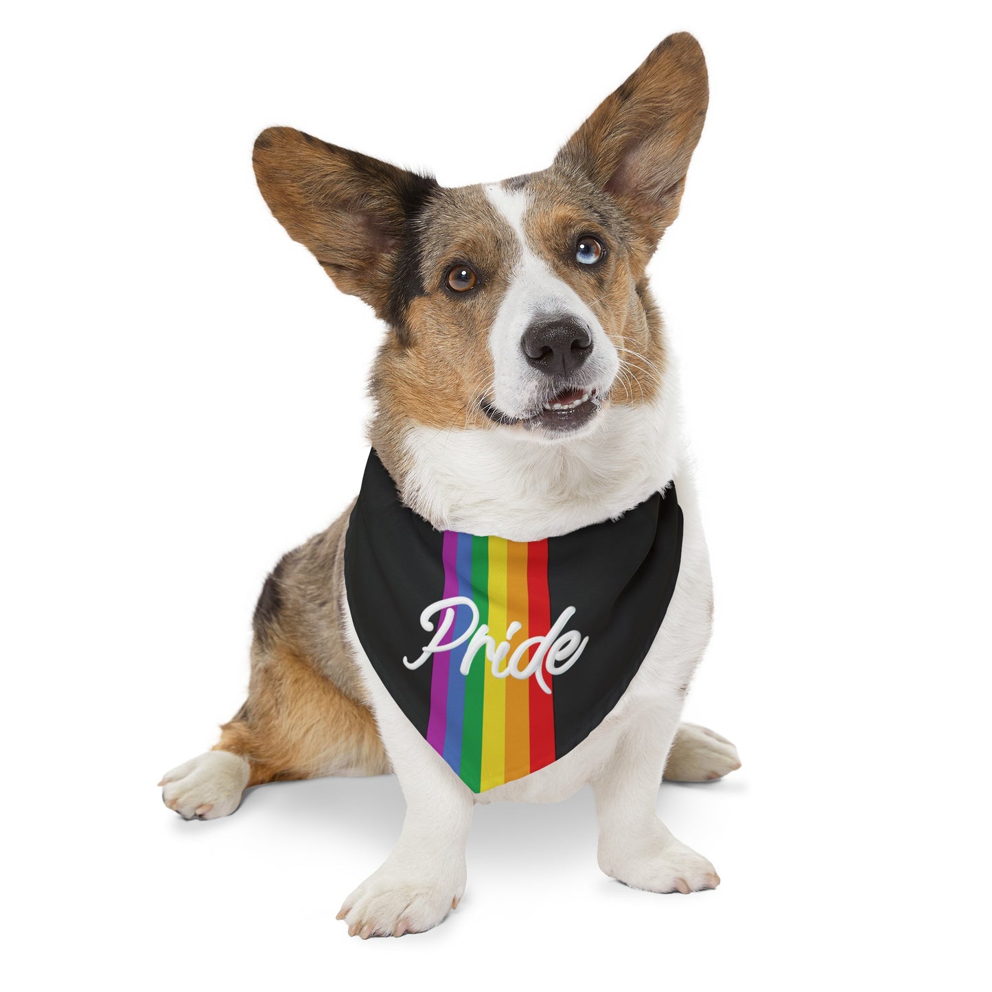 Rainbow Pride Dog Bandana Cute Gay Pride Pet Bandana Rainbow Pride LGBTQ Pride Month Apparel Dog Bandana Pride Rainbow Lesbian Pride Pet Bandana Rainbow