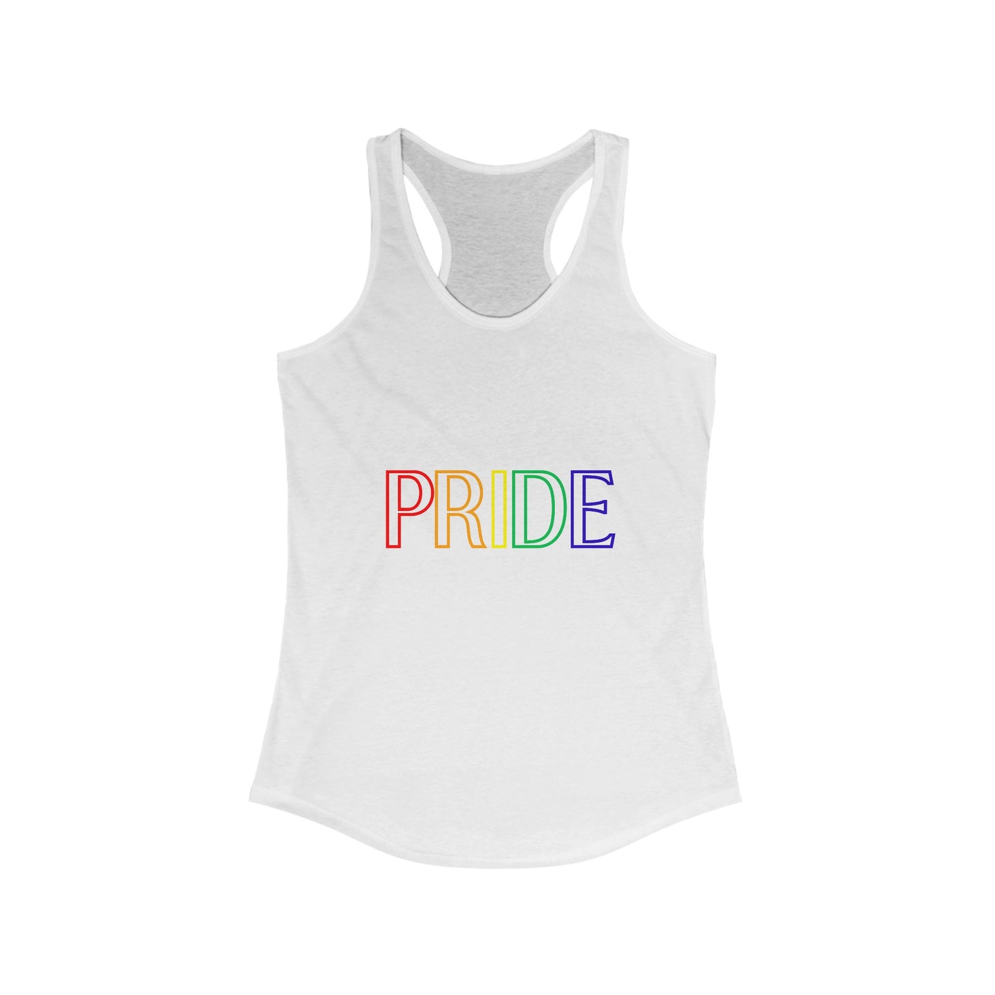 Pride Rainbow Womens Tanktop Black Simple Block Pride Rainbow Racerback Tank Top Summer Pride Celebrate Womens Tank Top Rainbow Pride Top