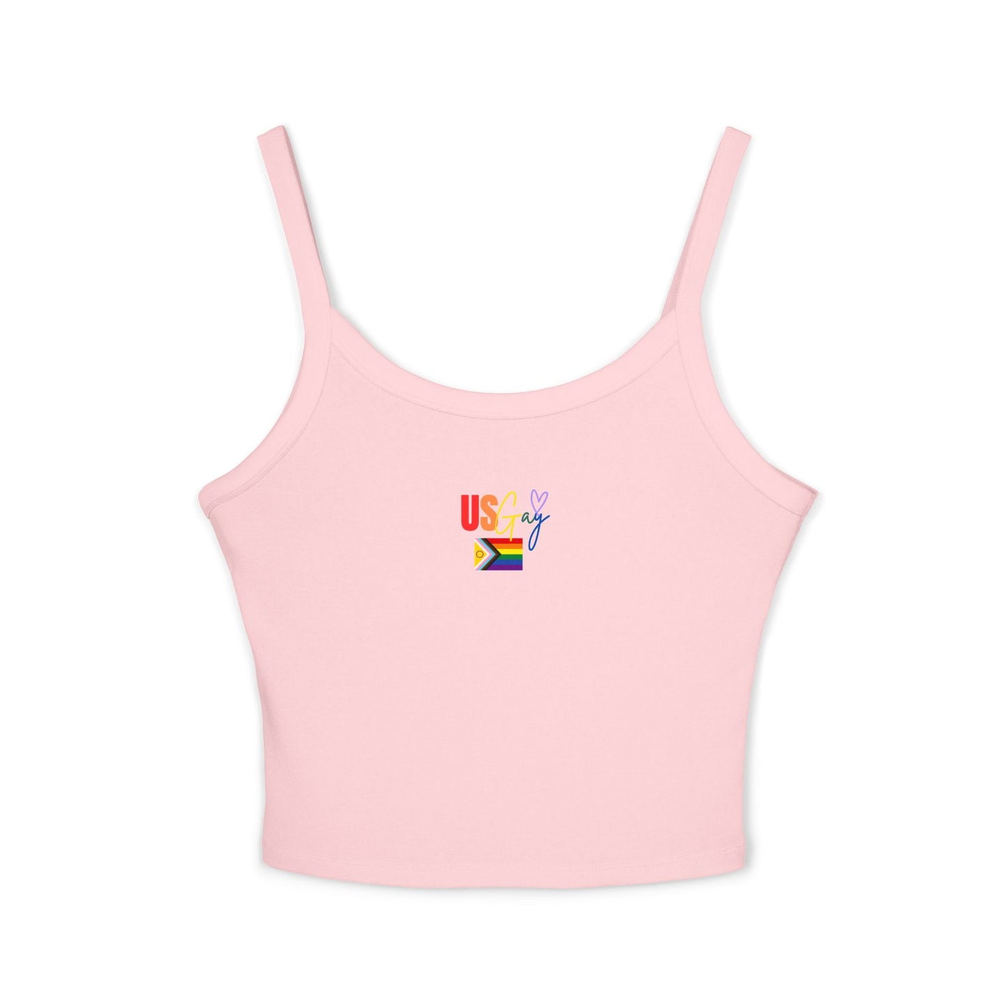 Bold & Brazen Pride Spaghetti Strap Tank – LGBTQ+ Festival Fashion, Colorful & Playful Summer Style