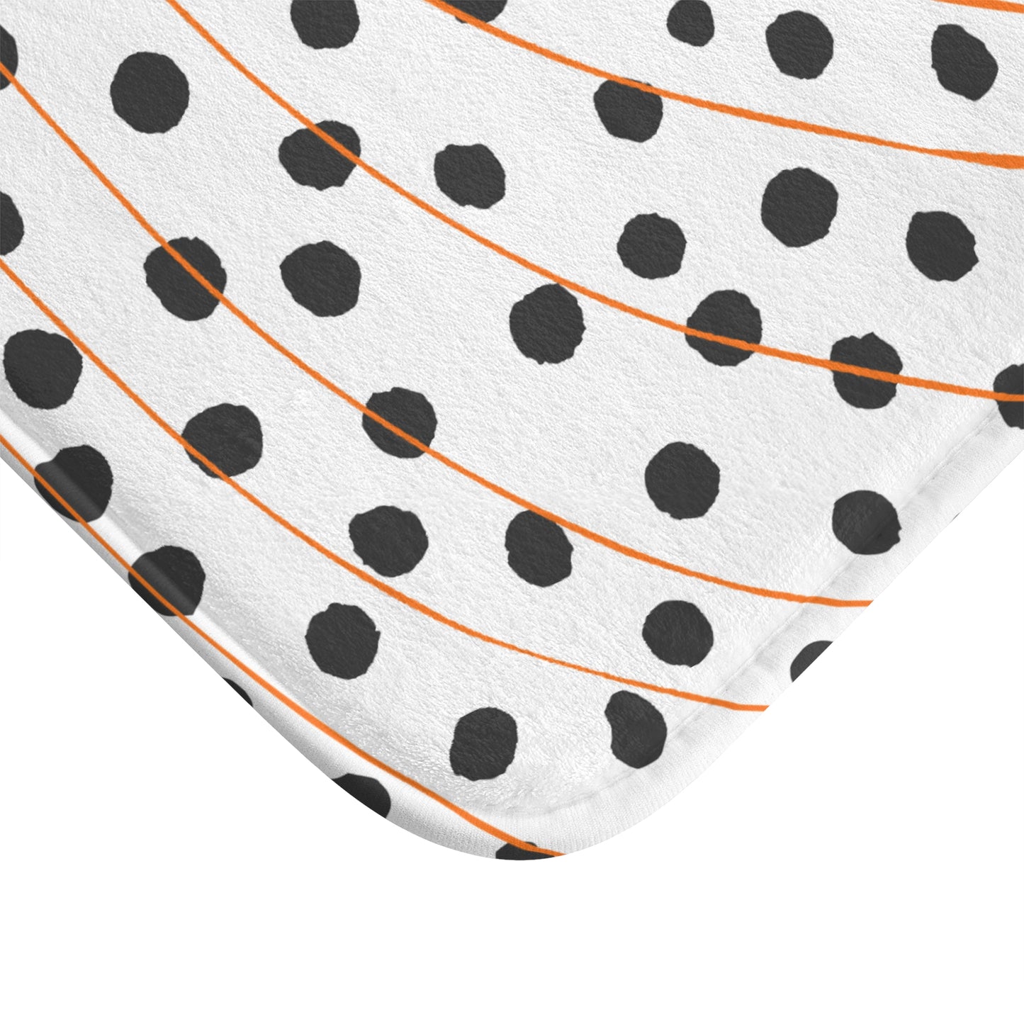 Modern Polka Dot Bath Mat, Stylish Bathroom Decor, Non-Slip Bath Rug, Minimalist Home Design, Gift for Housewarming
