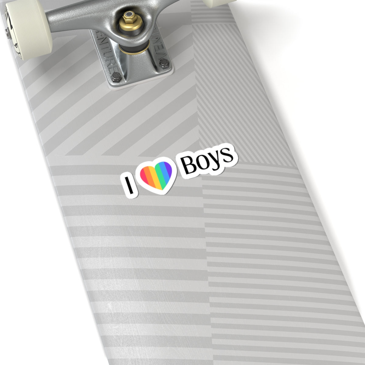 I love boys pride sticker LGBTQ Pride Rainbow Heart stickers