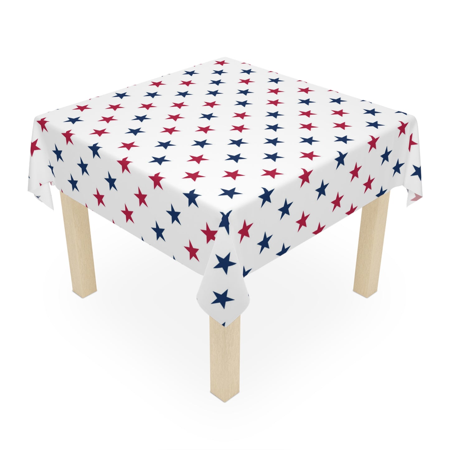 4th of July tablecloth red white and blue stars celebrate fourth america party home decor