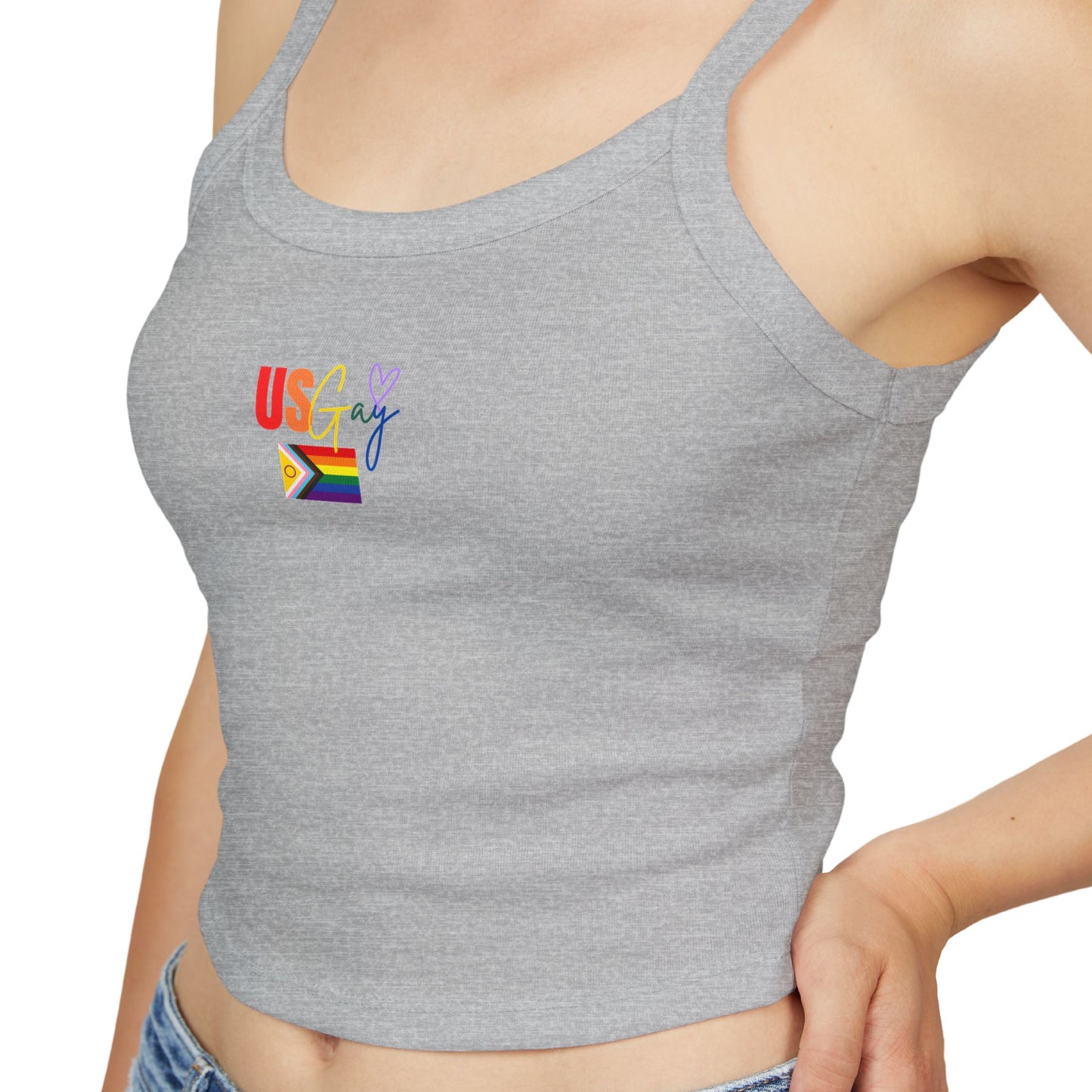 Bold & Brazen Pride Spaghetti Strap Tank – LGBTQ+ Festival Fashion, Colorful & Playful Summer Style
