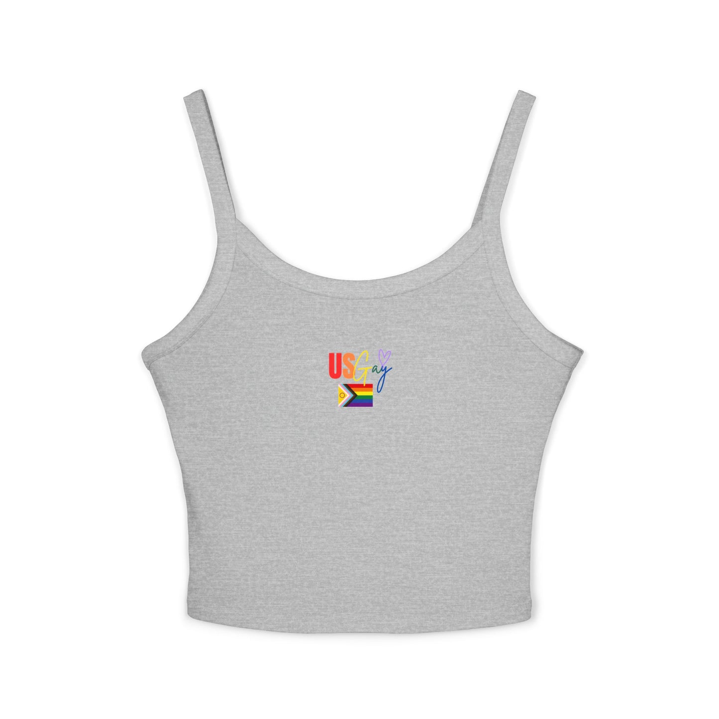 Bold & Brazen Pride Spaghetti Strap Tank – LGBTQ+ Festival Fashion, Colorful & Playful Summer Style