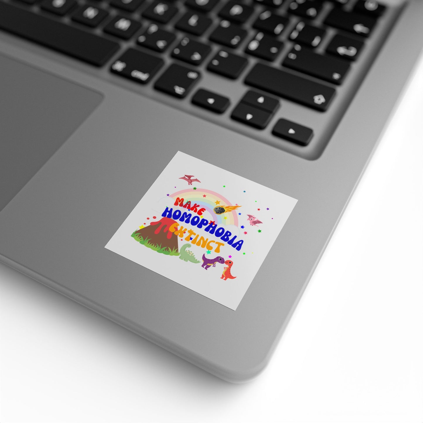 LGBTQ+ Pride Sticker Rolls – Bold & Colorful “Make Homophobia Extinct” Designs