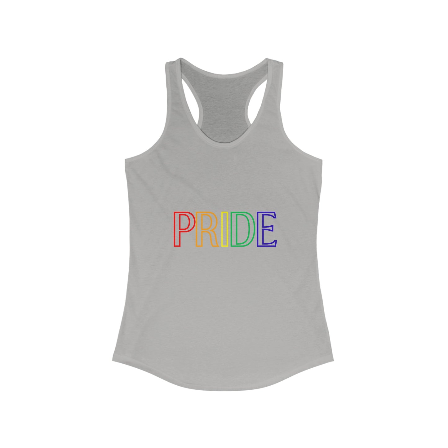 Pride Rainbow Womens Tanktop Black Simple Block Pride Rainbow Racerback Tank Top Summer Pride Celebrate Womens Tank Top Rainbow Pride Top