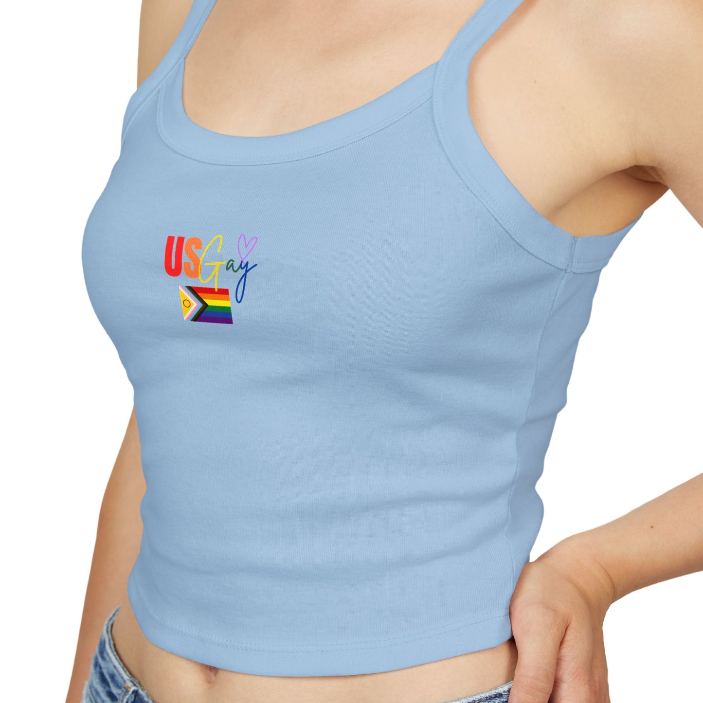 Bold & Brazen Pride Spaghetti Strap Tank – LGBTQ+ Festival Fashion, Colorful & Playful Summer Style