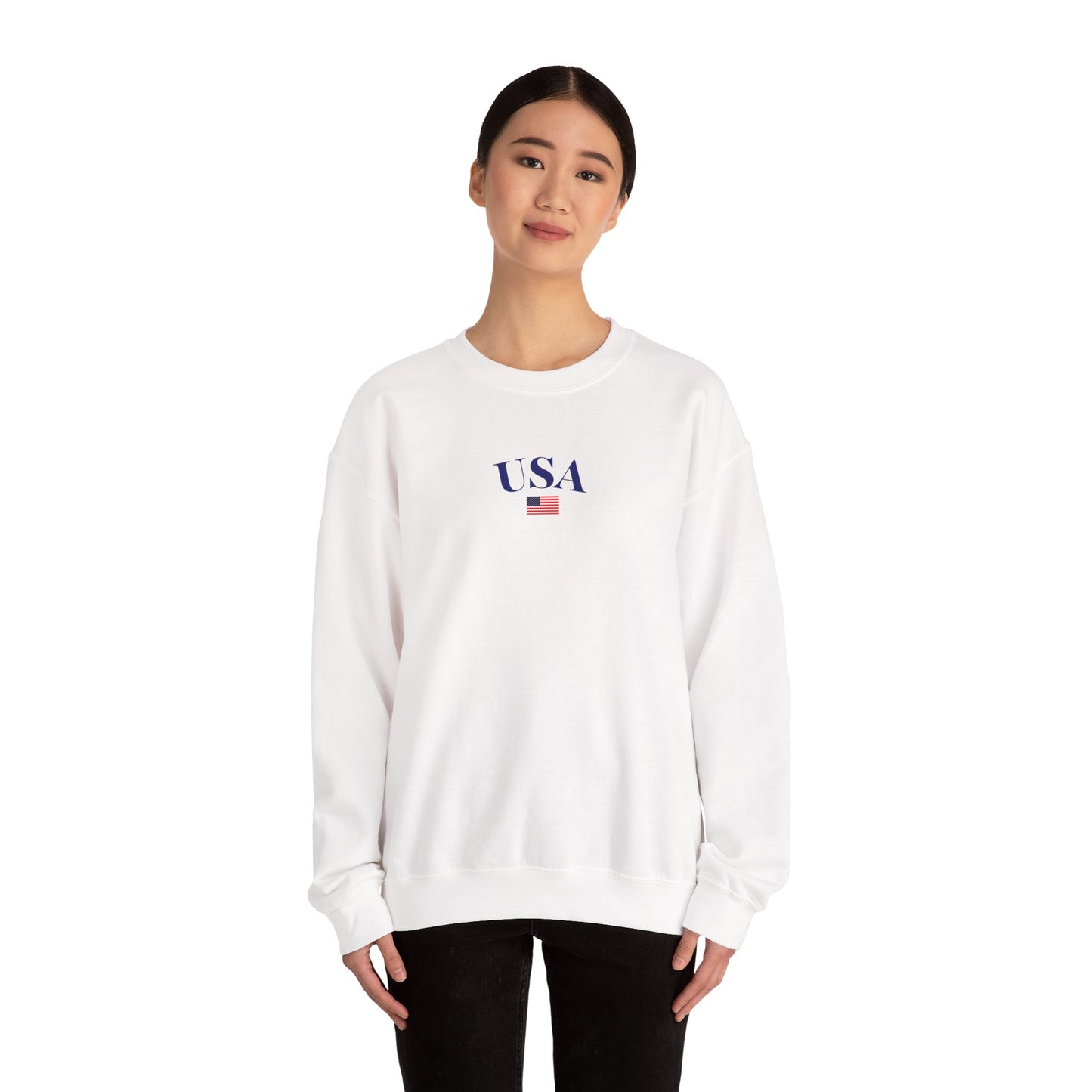 Stars & Stripes Crewneck – Cozy, Classic, and 4th of July-Ready