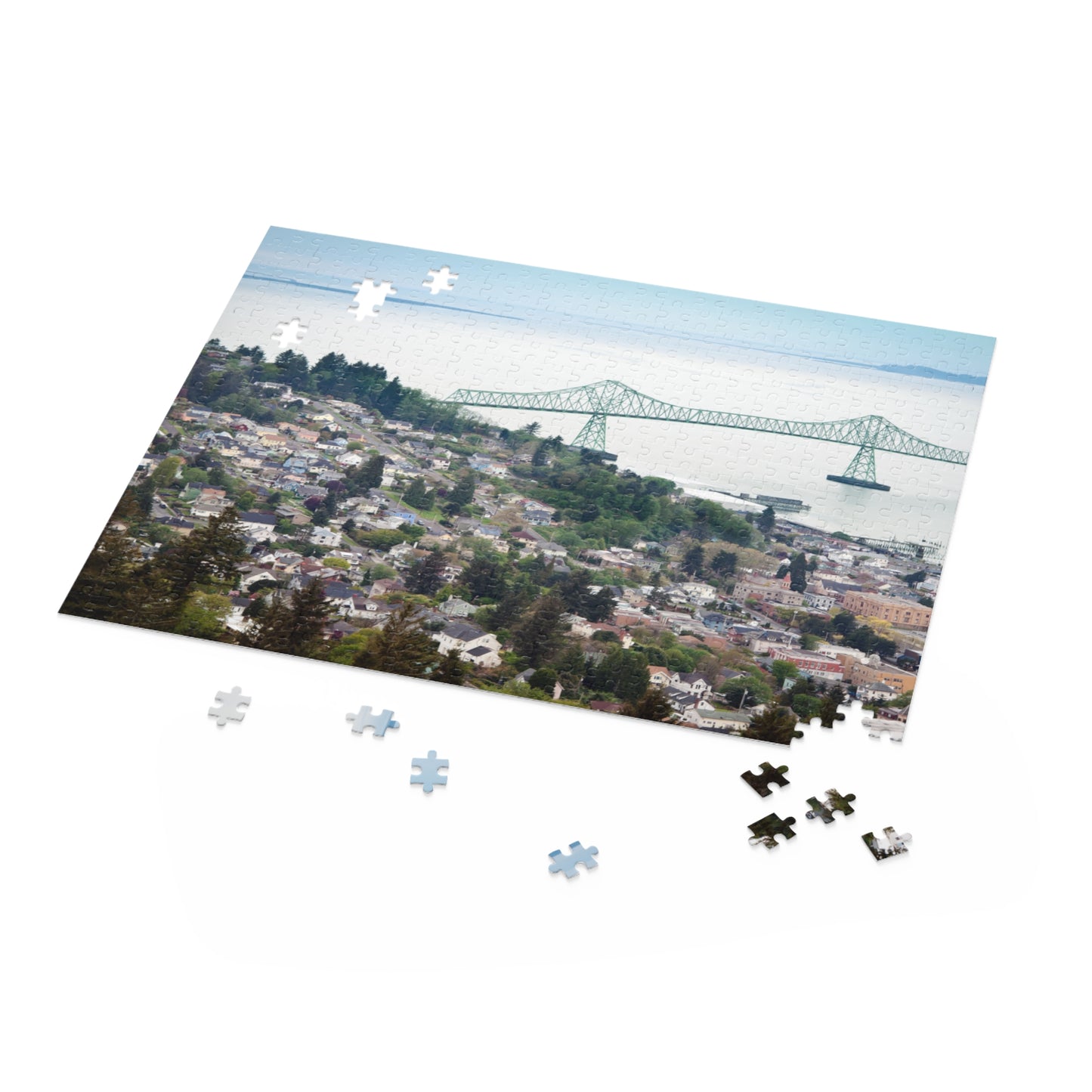 Astoria Oregon Bridge Puzzle (120, 252, 500-Piece), Astoria Bridge PNW Puzzle, Oregon Coast Gifts, Pacific Northwest Beach Puzzles Gift