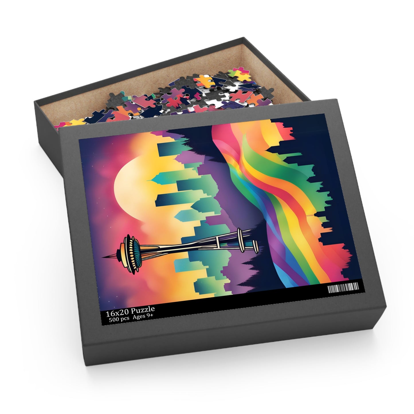 Seattle pride puzzle cute rainbow gifts LGBTQ celebrate pride month home decor