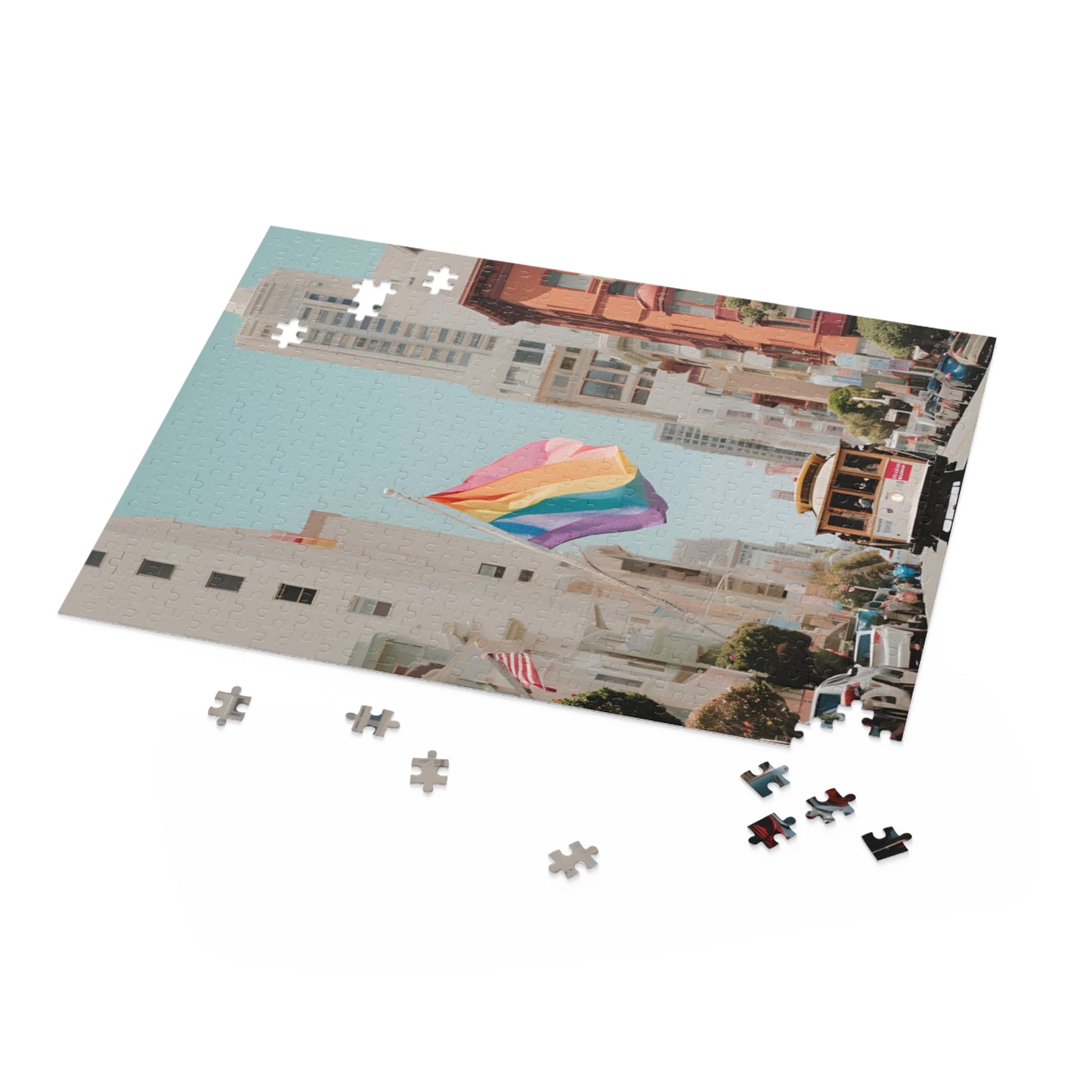 I love SF Pride Puzzle City Trolley Cali LGBTQ Home Decor games
