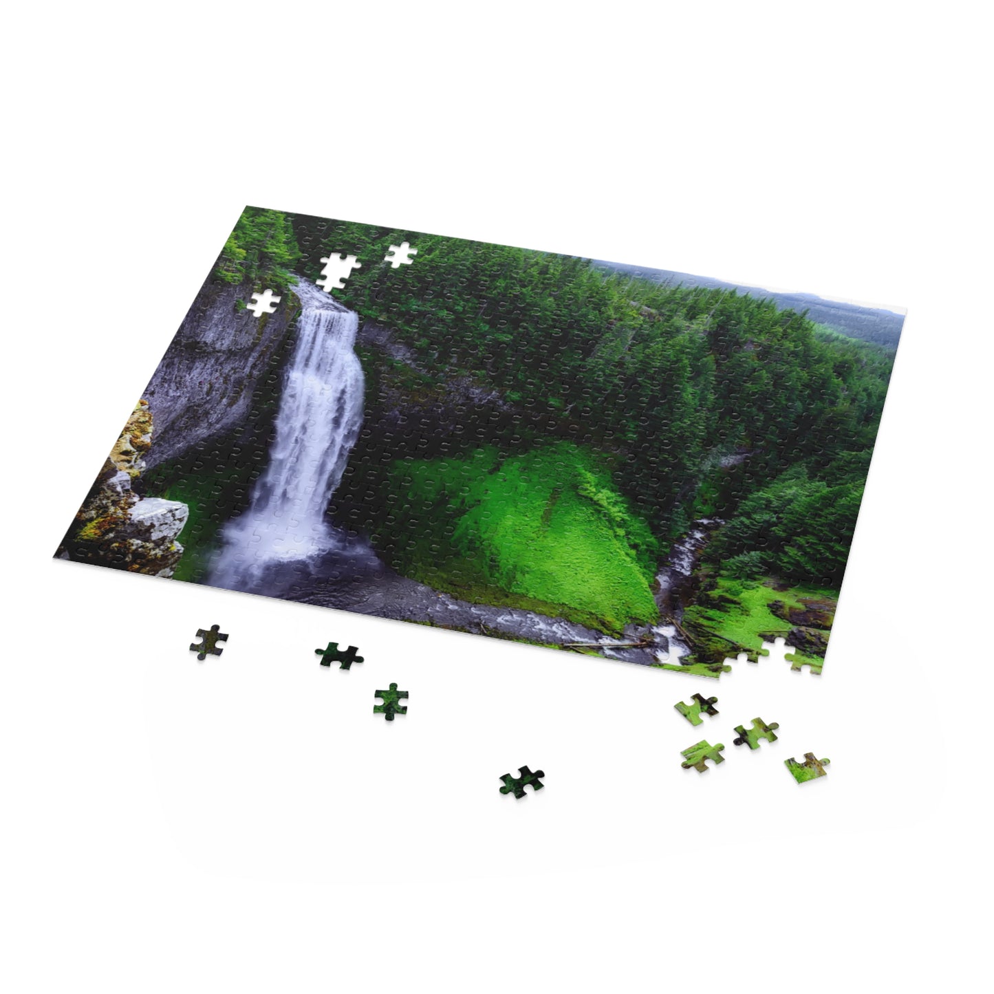 Pacific Northwest Waterfall Puzzle PNW Oregon Washington Puzzles PNW Puzzles and Gifts Pacific Northwest Gifts and Puzzles Waterfall Nature