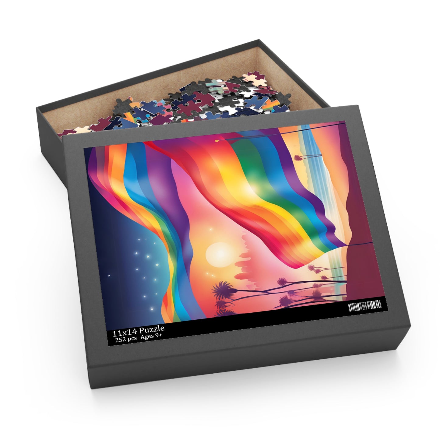 Pride Puzzles Rainbow San Diego Beach California LGBTQ Home Decor
