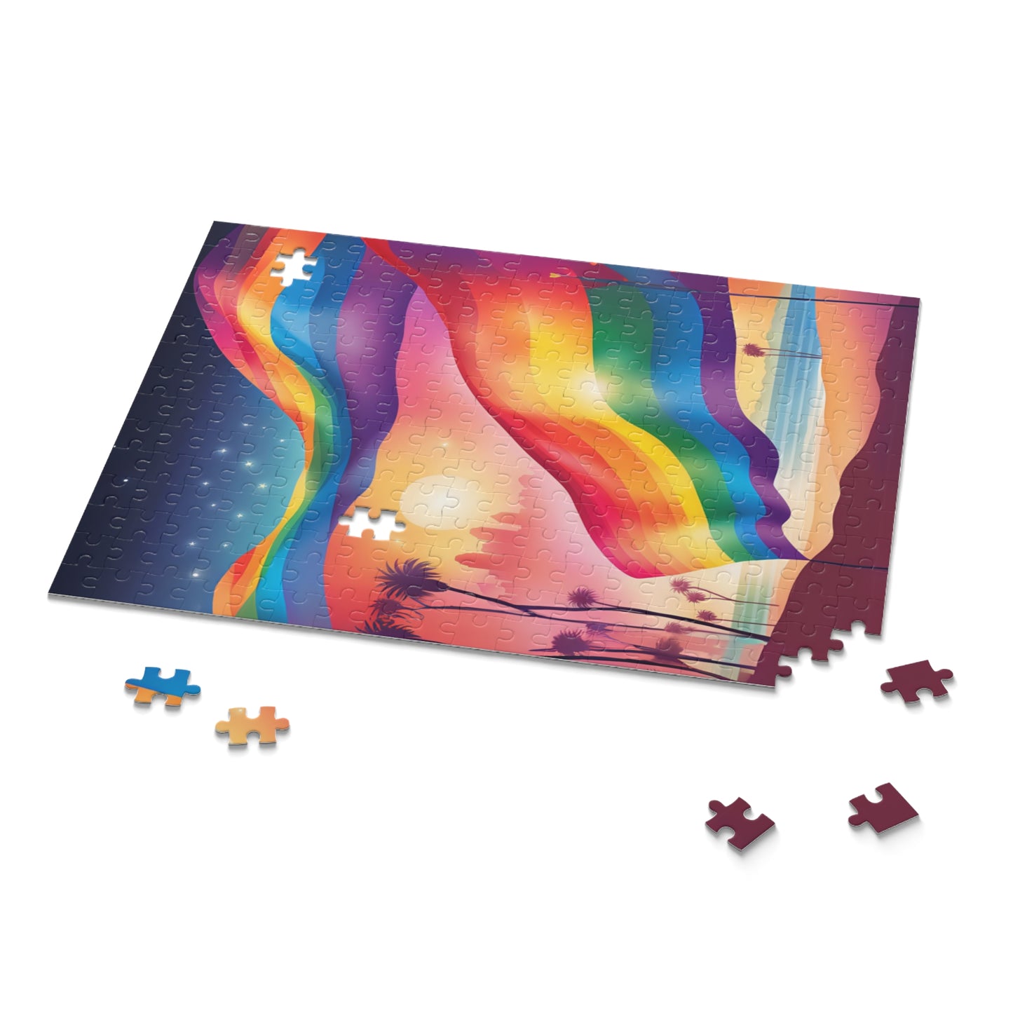 Puzzle San Diego Pride Rainbow Dreamy Beach LGBTQ Home Love Pride cali
