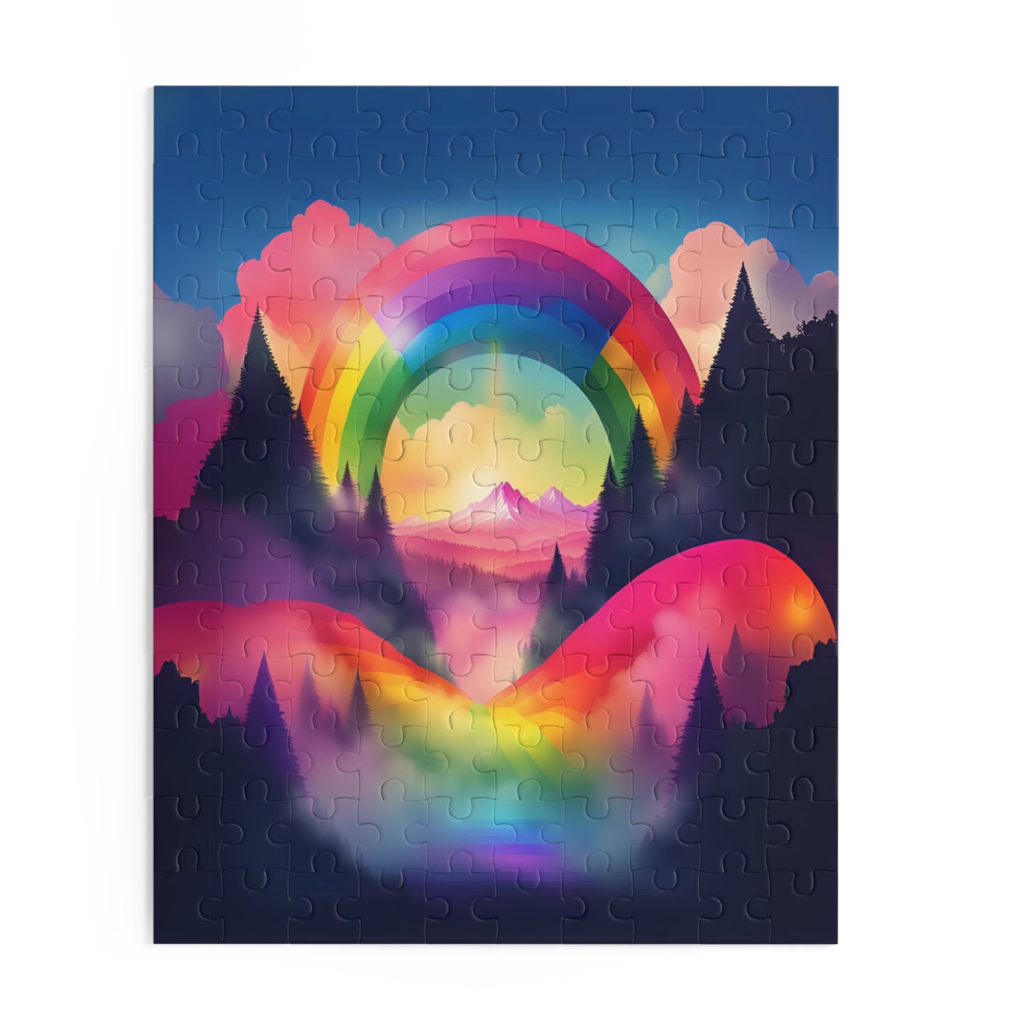 Pride Puzzles PNW Oregon Celebrate love dreamy rainbow home decor