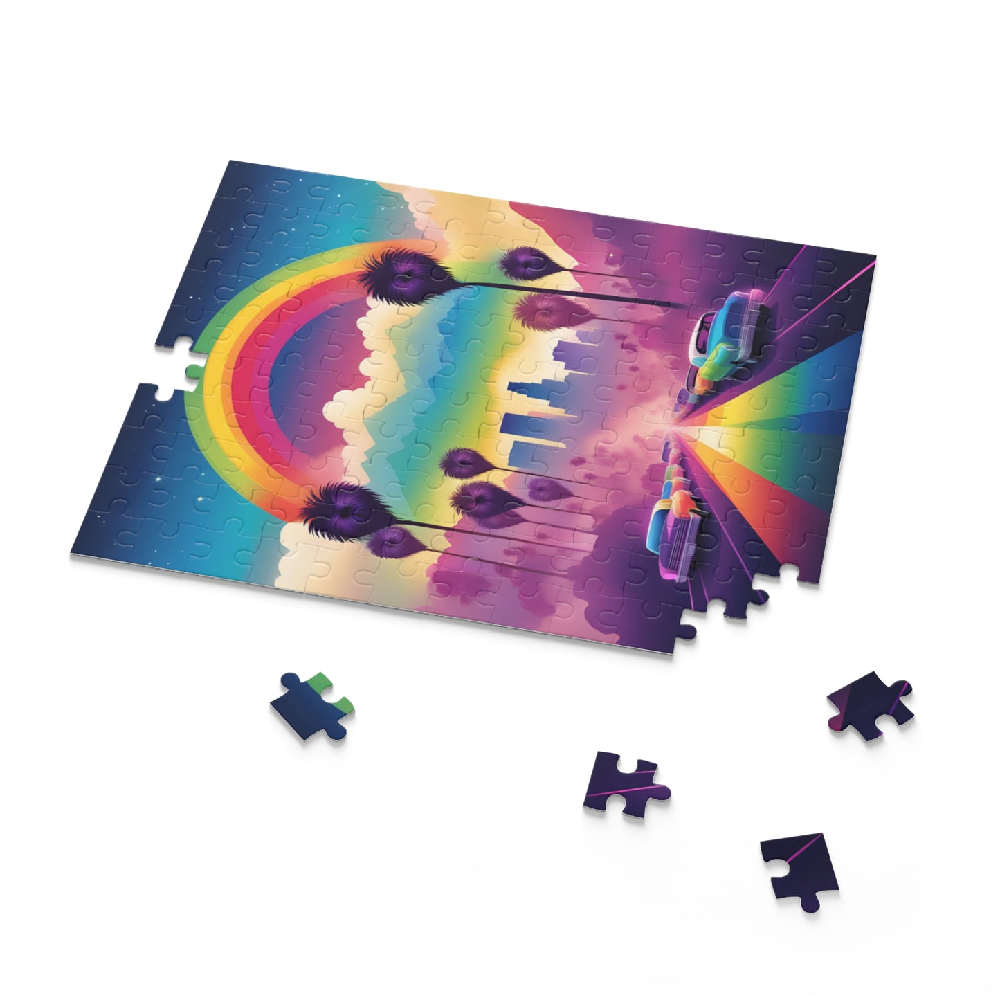 Pride Home Decor Rainbow LA Retro Puzzles