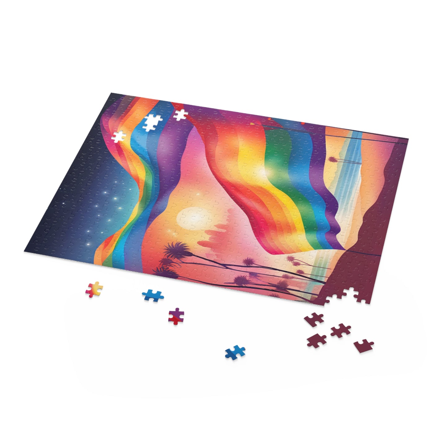Rainbow Beach Puzzle Pride California Home Decor LGBTQ SD