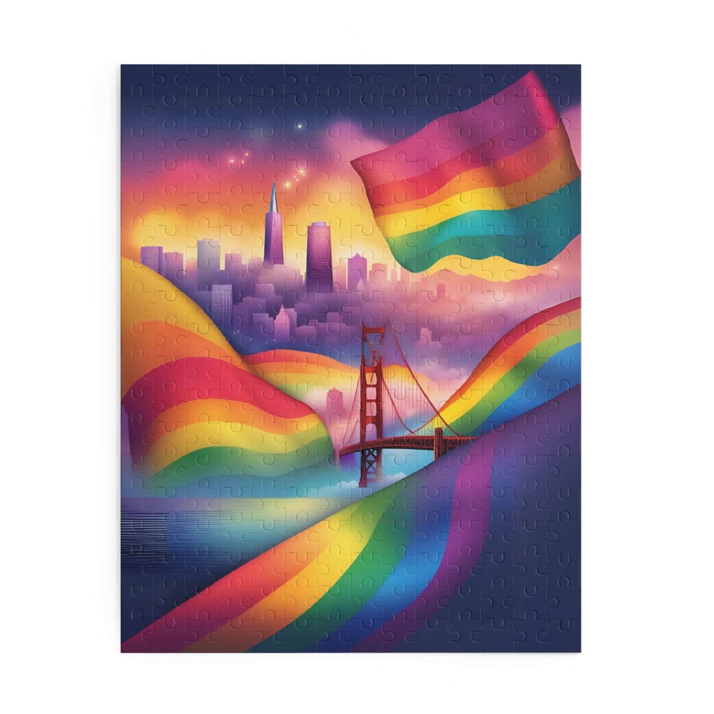 Dreamy Rainbow Puzzle Pride San Francisco California Home Decor LGBTQ