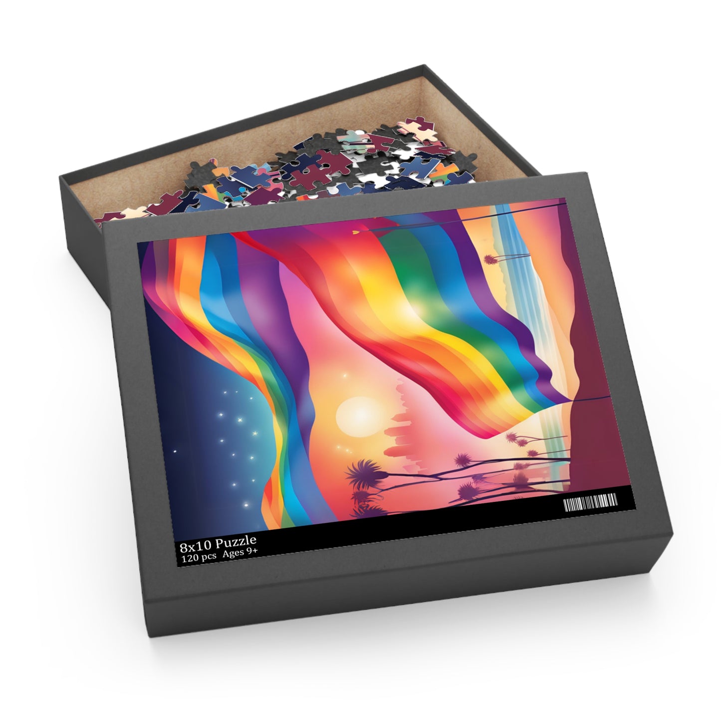LGBTQ Pride Puzzles San Diego Dreamy Rainbow Beach Home Decor