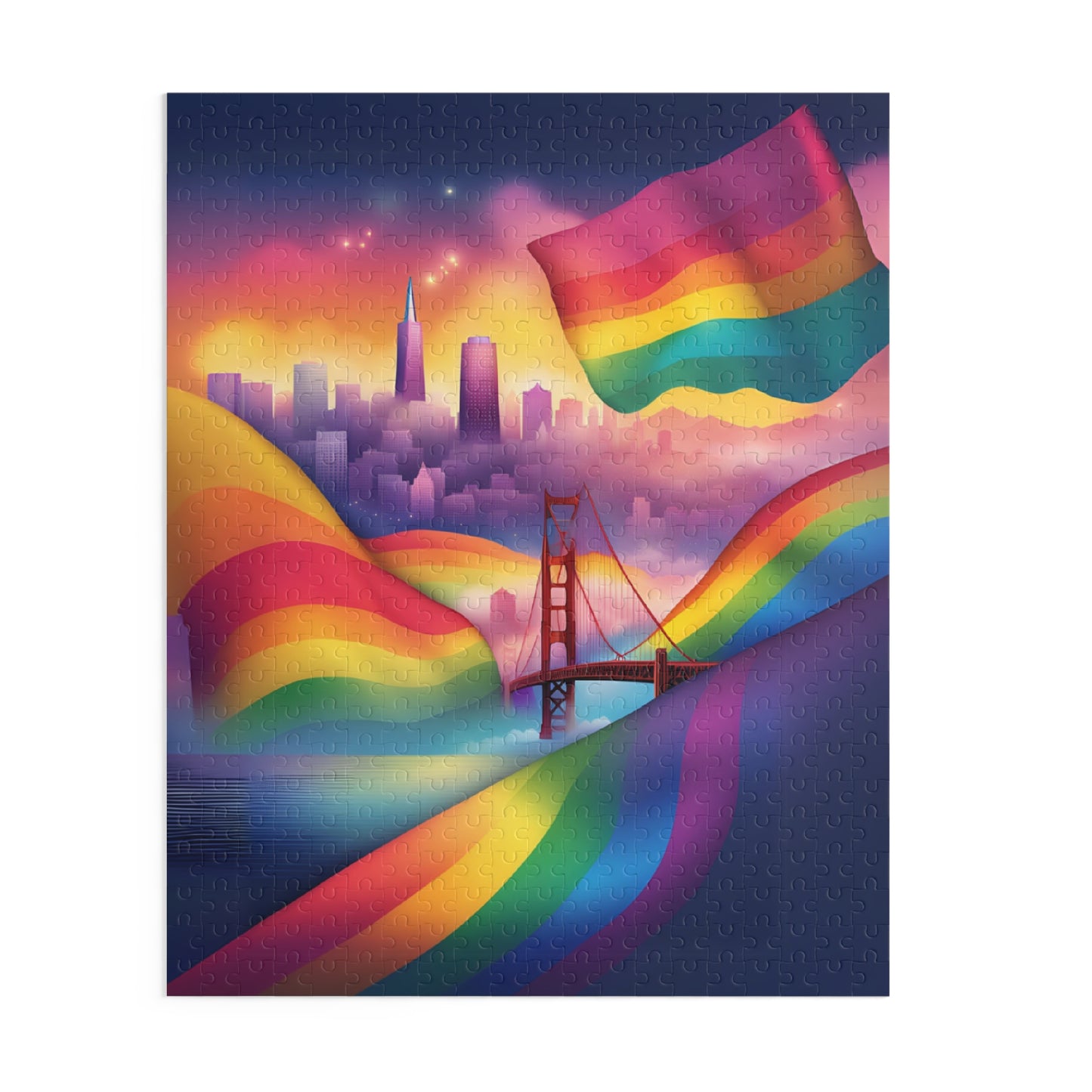 LGBTQ Pride Puzzles San Francisco Rainbow Home Decor Love