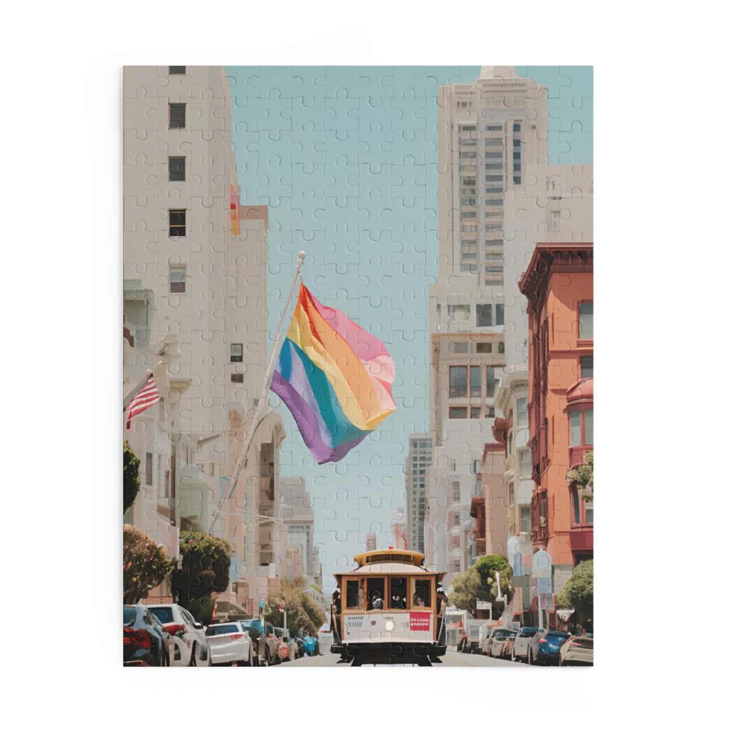 Pride Puzzles California SF Trolley Home Decor LGBTQ