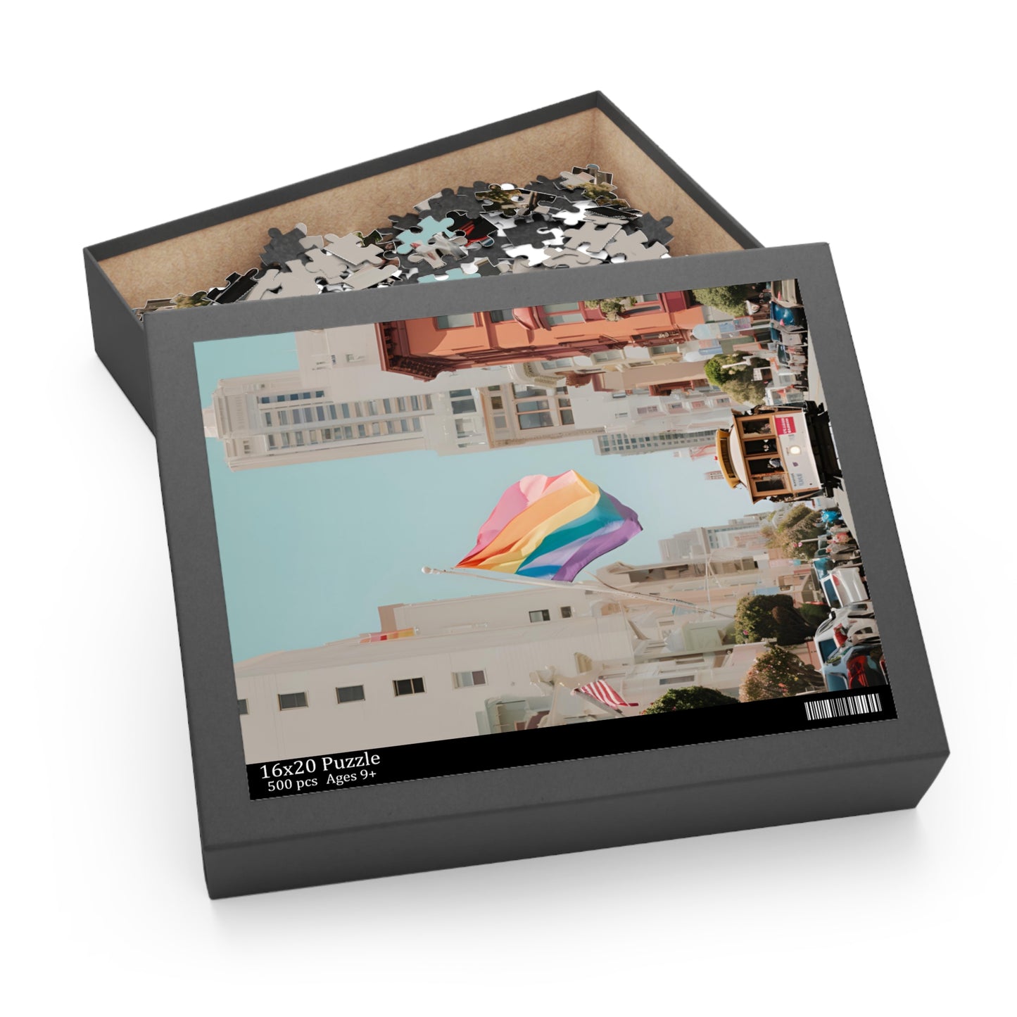 City Pride Puzzles SF Trolley LGBTQ Home Decor Puzzles