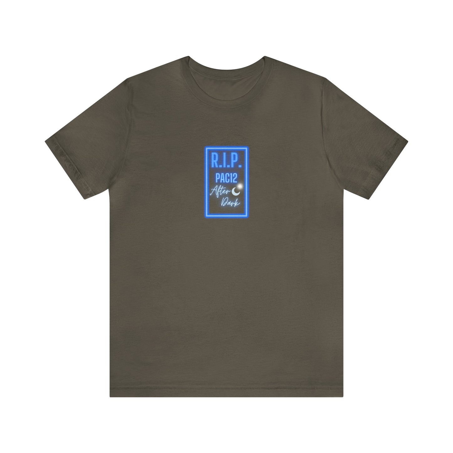 OG Pac-12 Legacy T-Shirt in army green, featuring bold lettering celebrating the legendary Conference of Champions.
