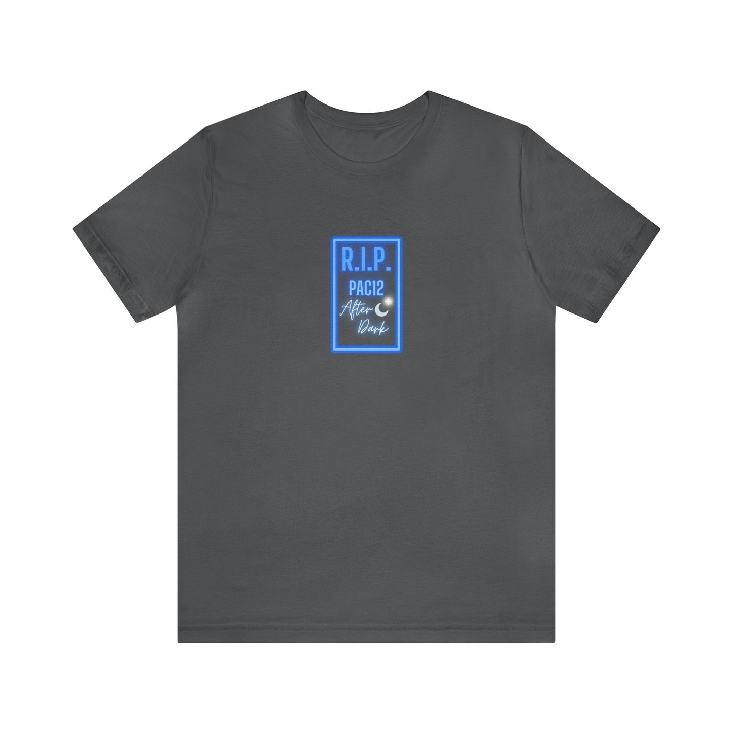OG Pac-12 Legacy T-Shirt in asphalt gray, honoring the golden era of Pac-12 athletics with nostalgic design.