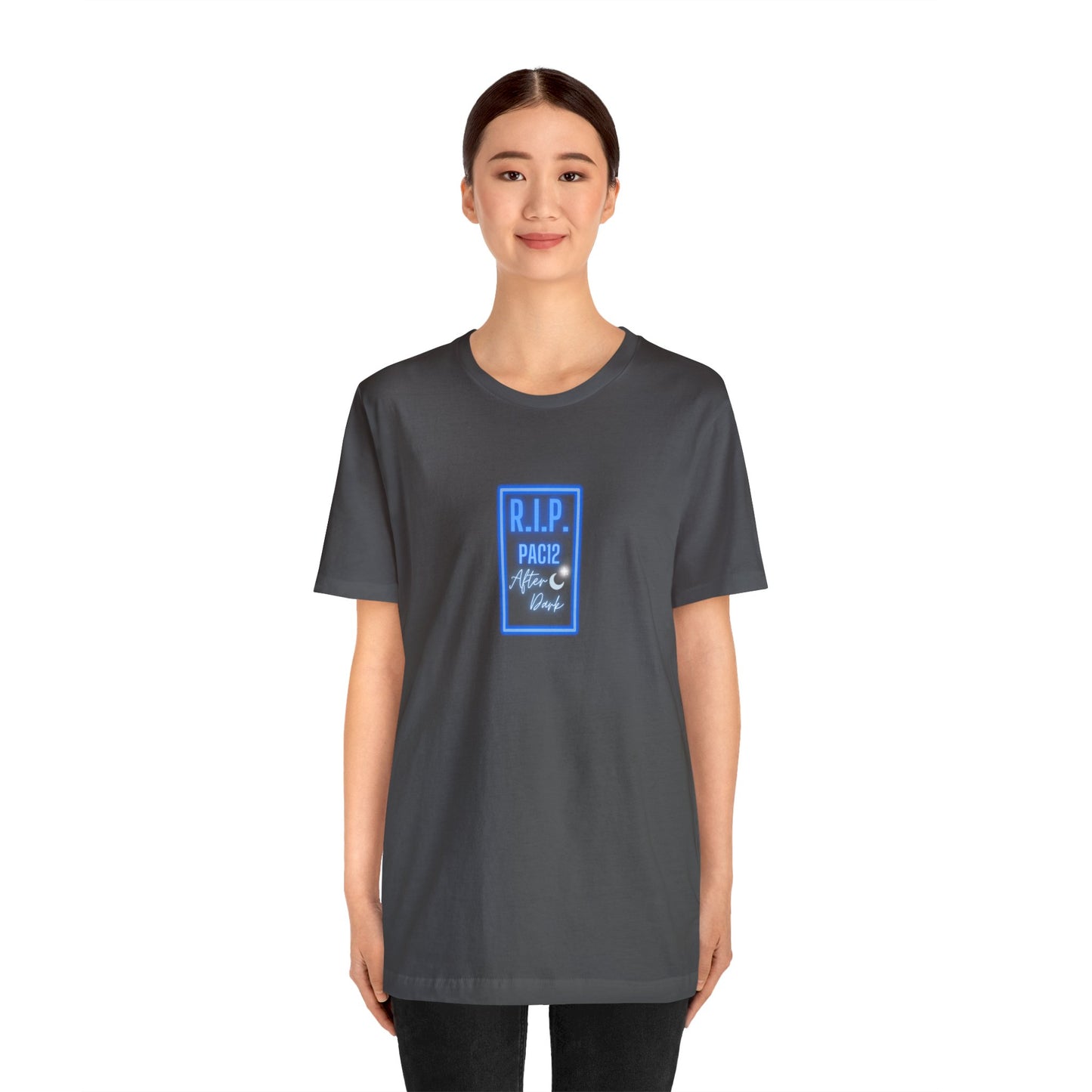 OG Pac-12 Legacy T-Shirt in asphalt gray, honoring the golden era of Pac-12 athletics with nostalgic design.