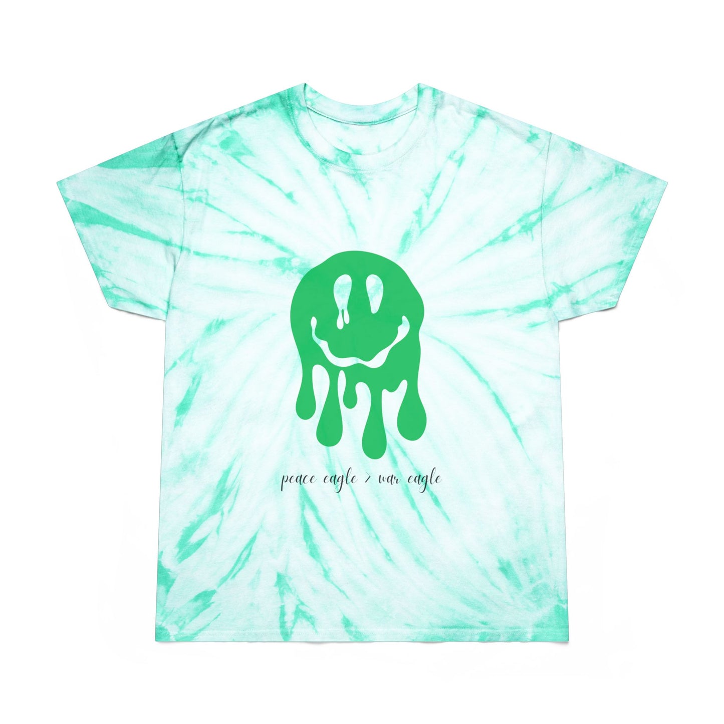 Tie-dye tee with melting smiley and cheeky rivalry message, perfect for Oregon fans who love bold game day fashion and SEC shade.