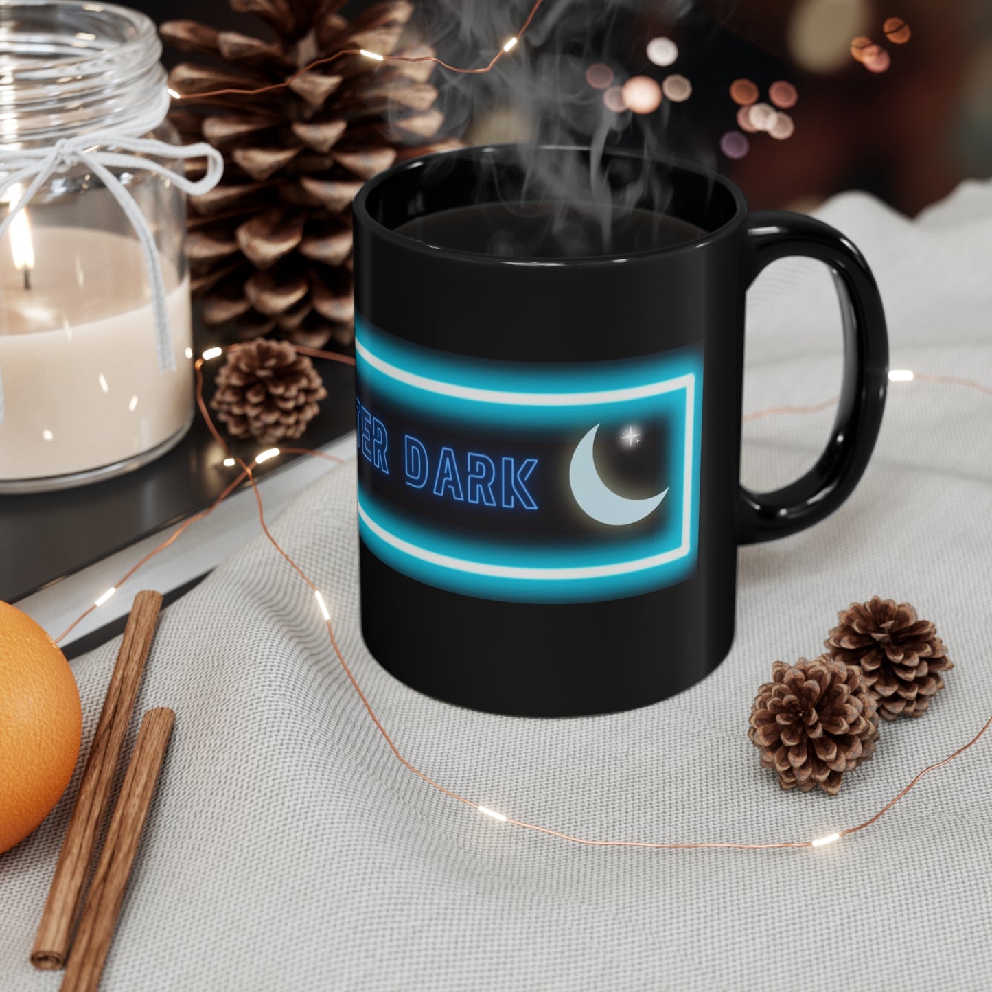 Pac-12 After Dark Black Coffee Mug used during a late-night game replay, keeping the tradition alive with every sip.