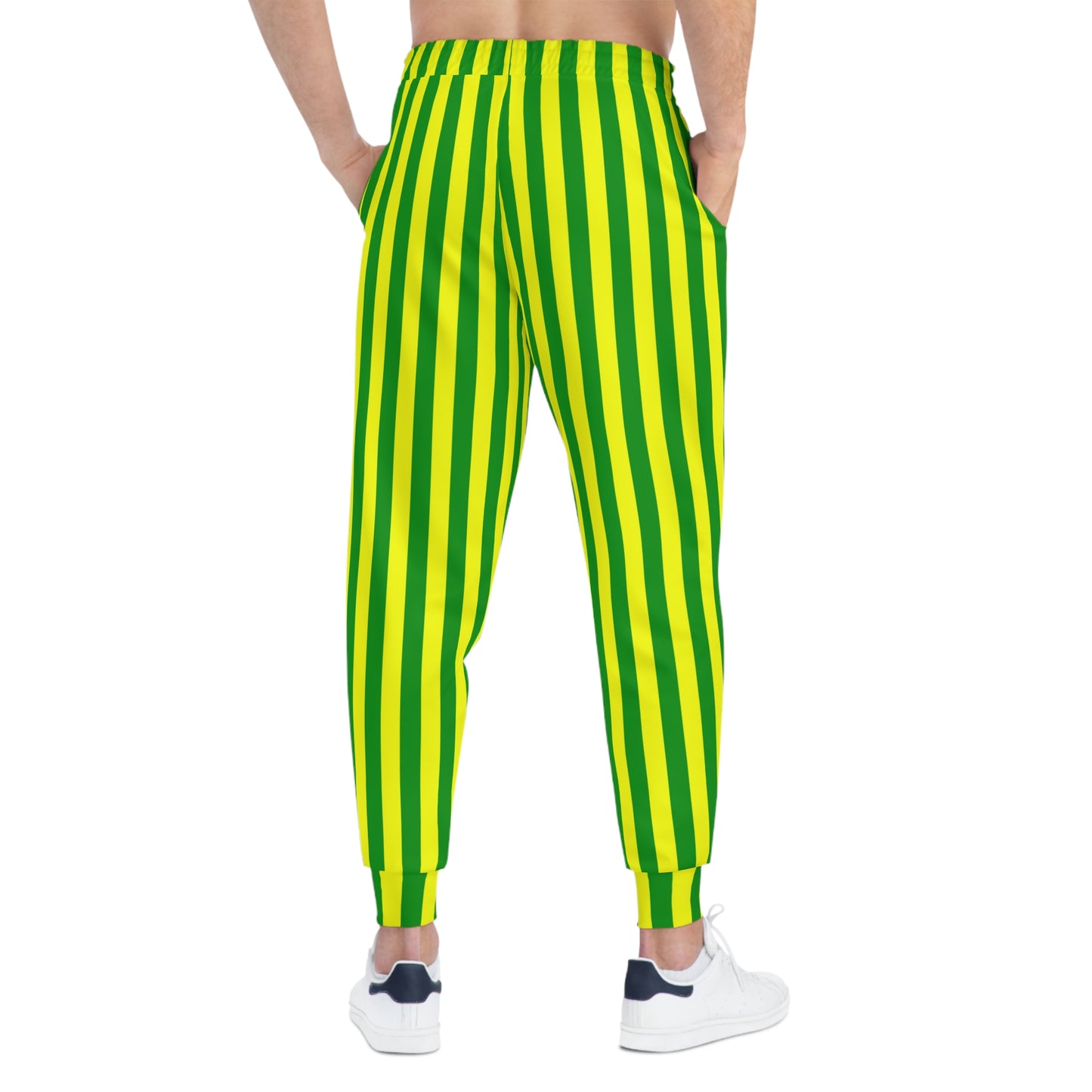 Yellow & Green Gameday Joggers paired with a hoodie for an everyday outfit that blends school pride with relaxed comfort.