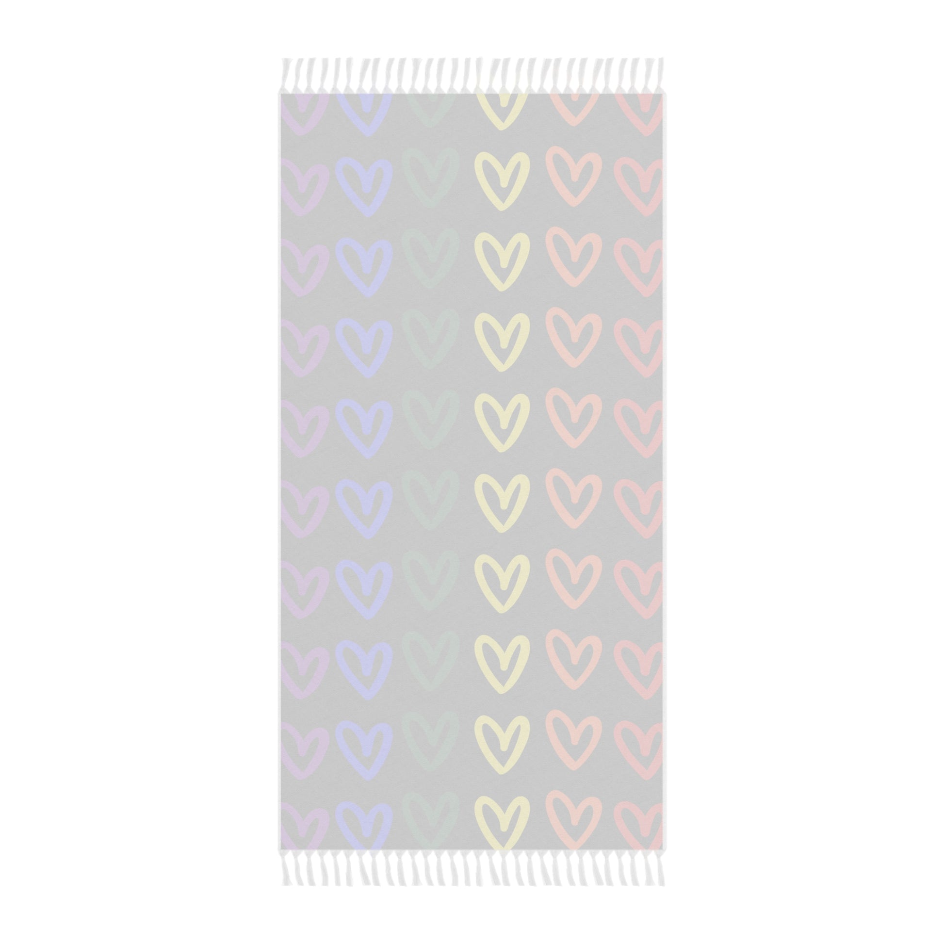 Rainbow Hearts LGBTQ Pride Boho Beach Cloth Gay Pride Beach Blanket Rainbow Hearts Blanket Beach Gay Pride Rainbow Hearts Blanket Beach Pride