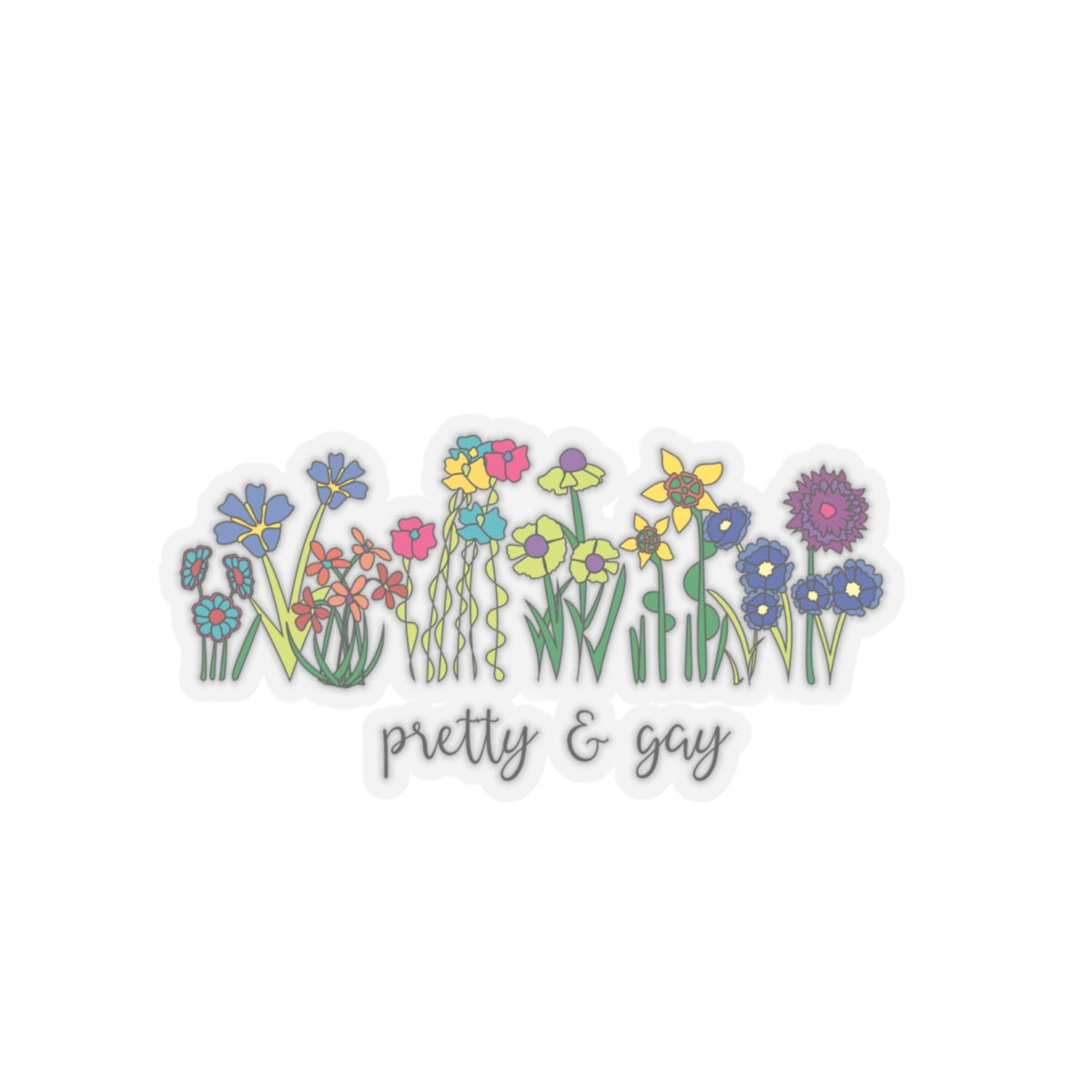 LGBTQ Pride Stickers Pretty and Gay Pride Stickers Cute Fun Pride Month Stickers Pretty and Gay Sticker Gay Pride Stickers Lesbian Pride Stickers