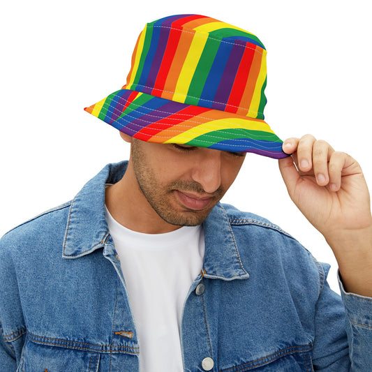 Rainbow Bucket Hat LGBTQ Pride Bucket Hat Rainbow Gay Pride Rainbow Bucket Hat Lesbian Rainbow Pride Bucket Hat Rainbow Hat Gay Pride LGBTQ Pride