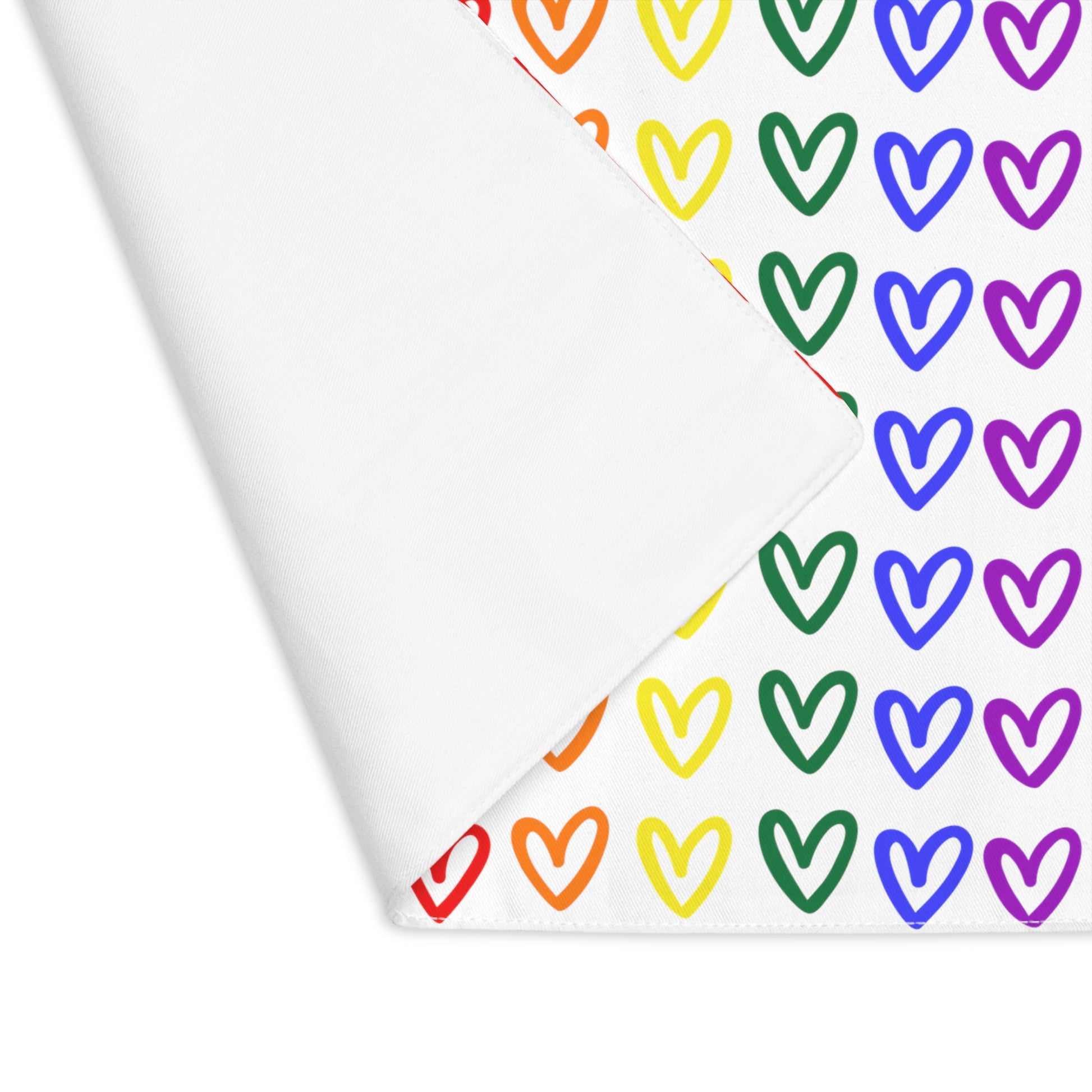 Rainbow Hearts Placemats Kitchen Decor LGBTQ Pride Home Decor Rainbow Hearts Placemats Kitchen Decor Gay Pride Party Essentials Rainbow Hearts Decor