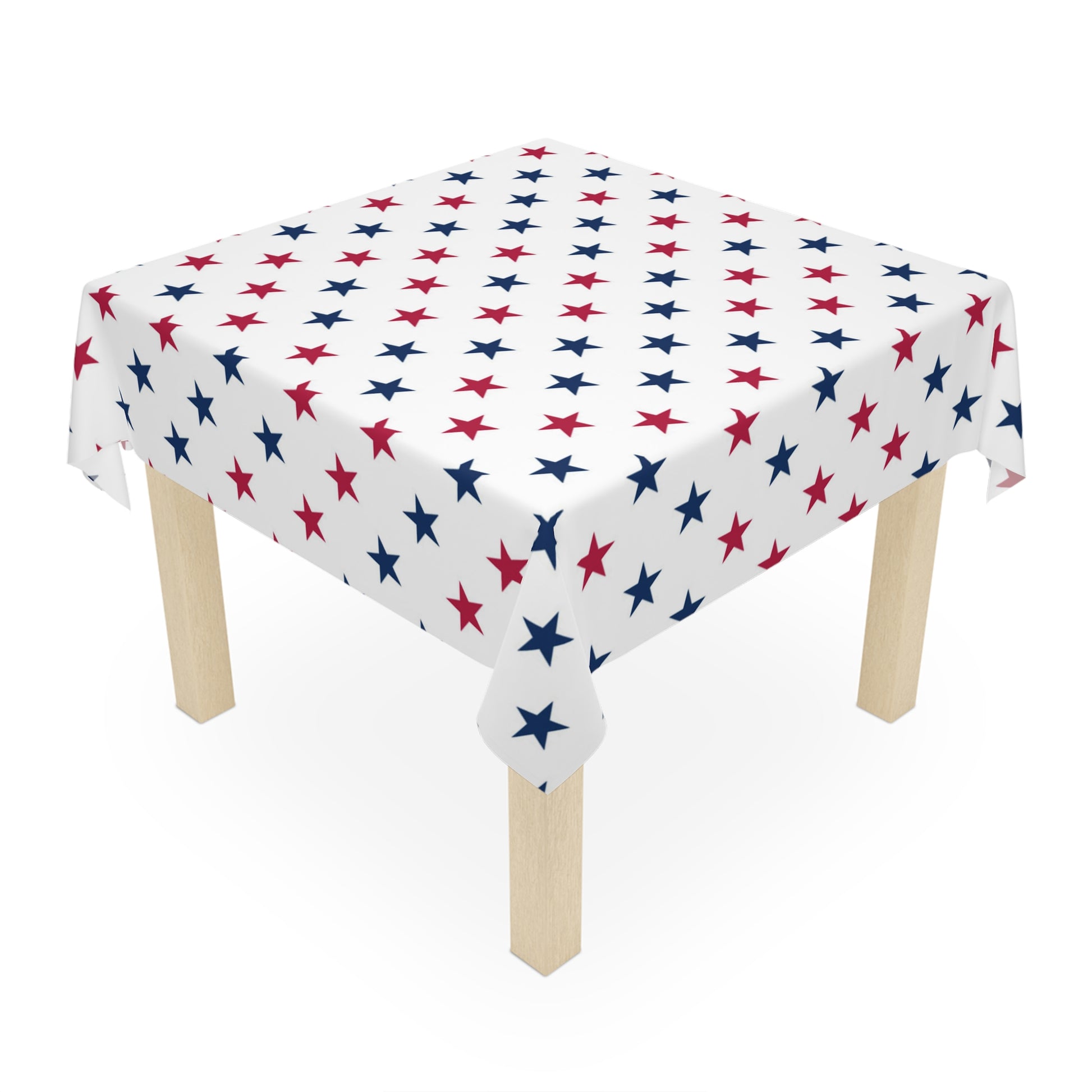 4th of July tablecloth red white and blue stars celebrate fourth america party home decor
