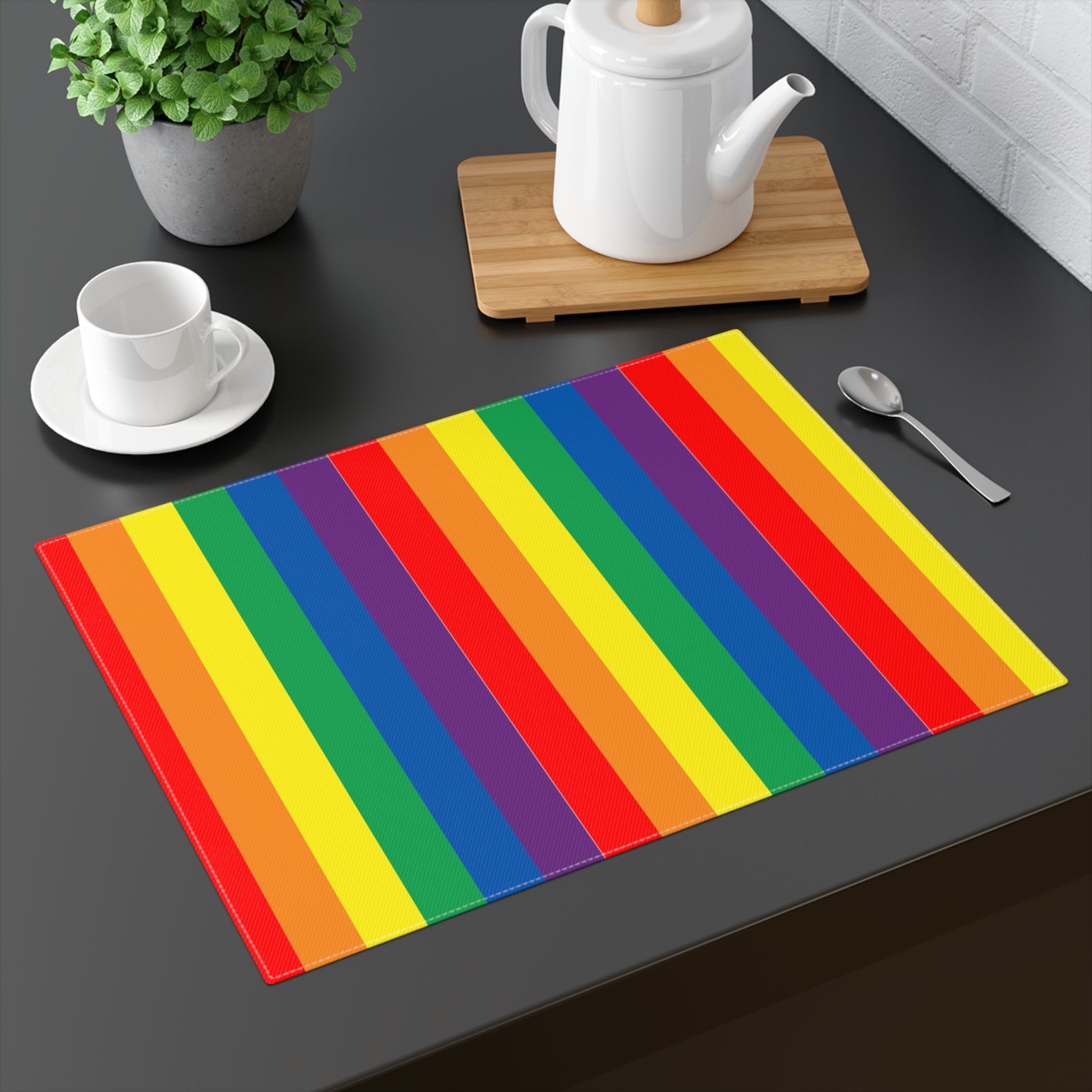 Rainbow Placemats Kitchen Decor rainbow Pride Home Decor Rainbow Dining Decor LGBTQ Pride Party Rainbow Placemats Gay Pride Month Rainbow Home Decor